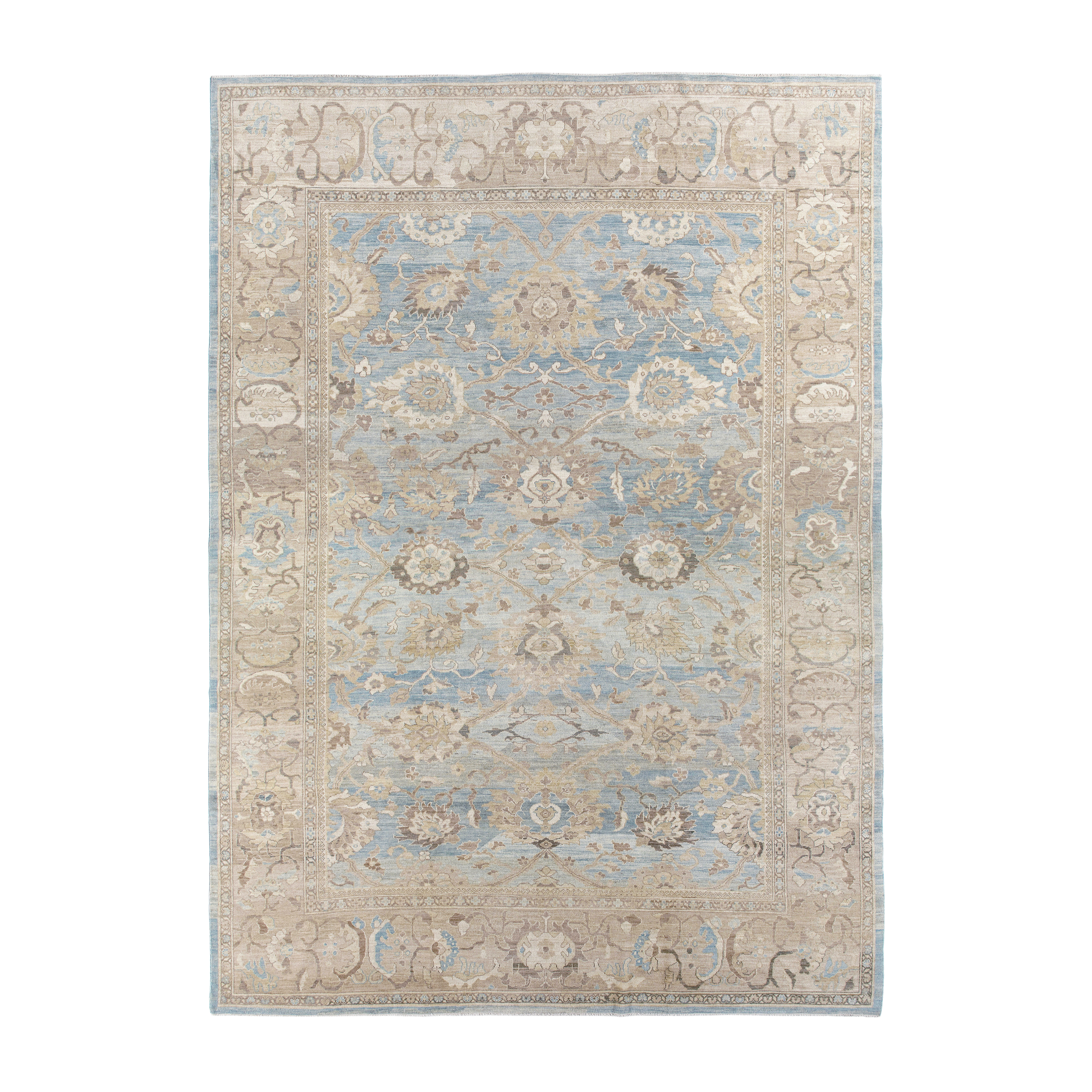 This Ziegler Sultan Abad rug is hand-knotted. 