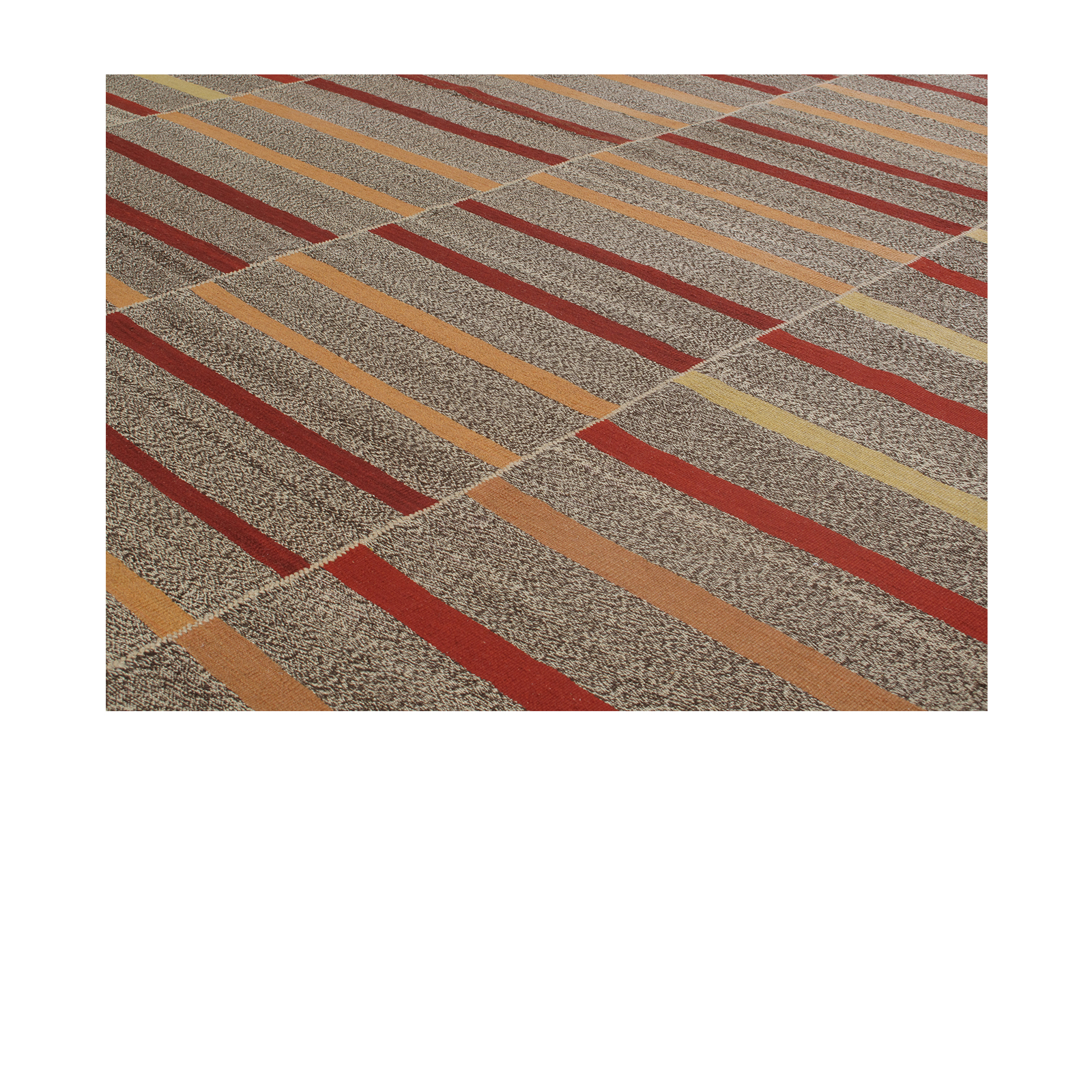 This Mazandaran rug is handwoven.