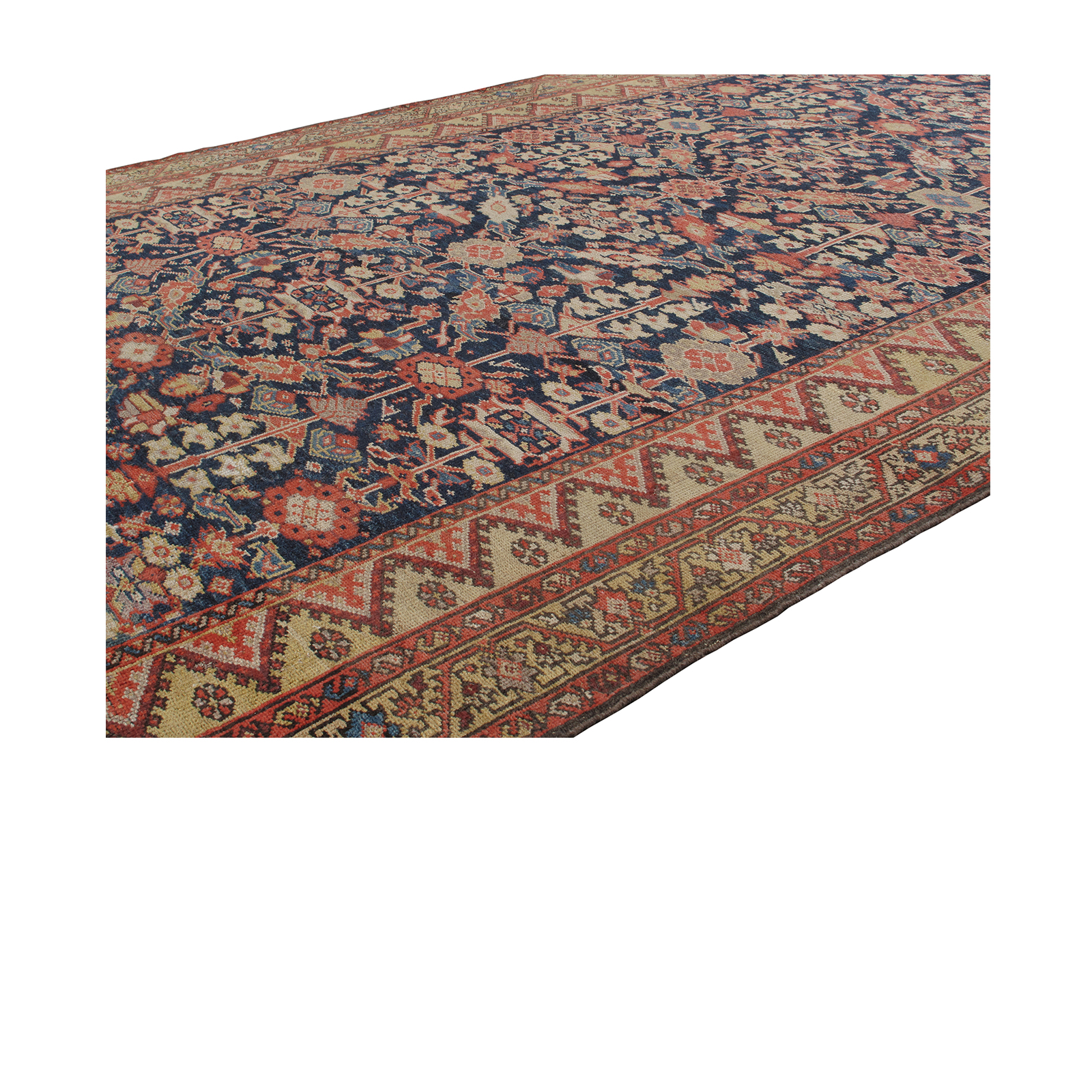 This Malayer rug is hand-knotted and made of 100% wool