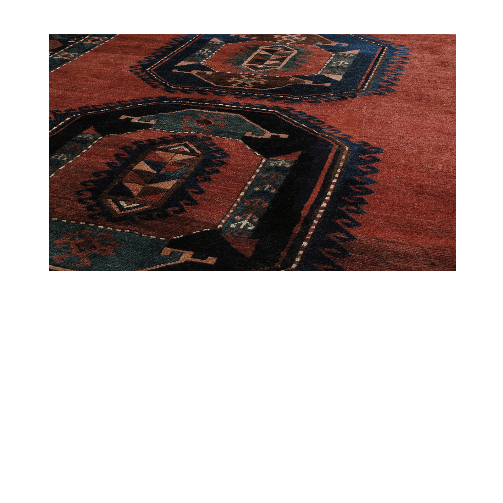 This Antique Caucasian tribal rug is from Azerbaijan, a country located in the south Caucasus region.