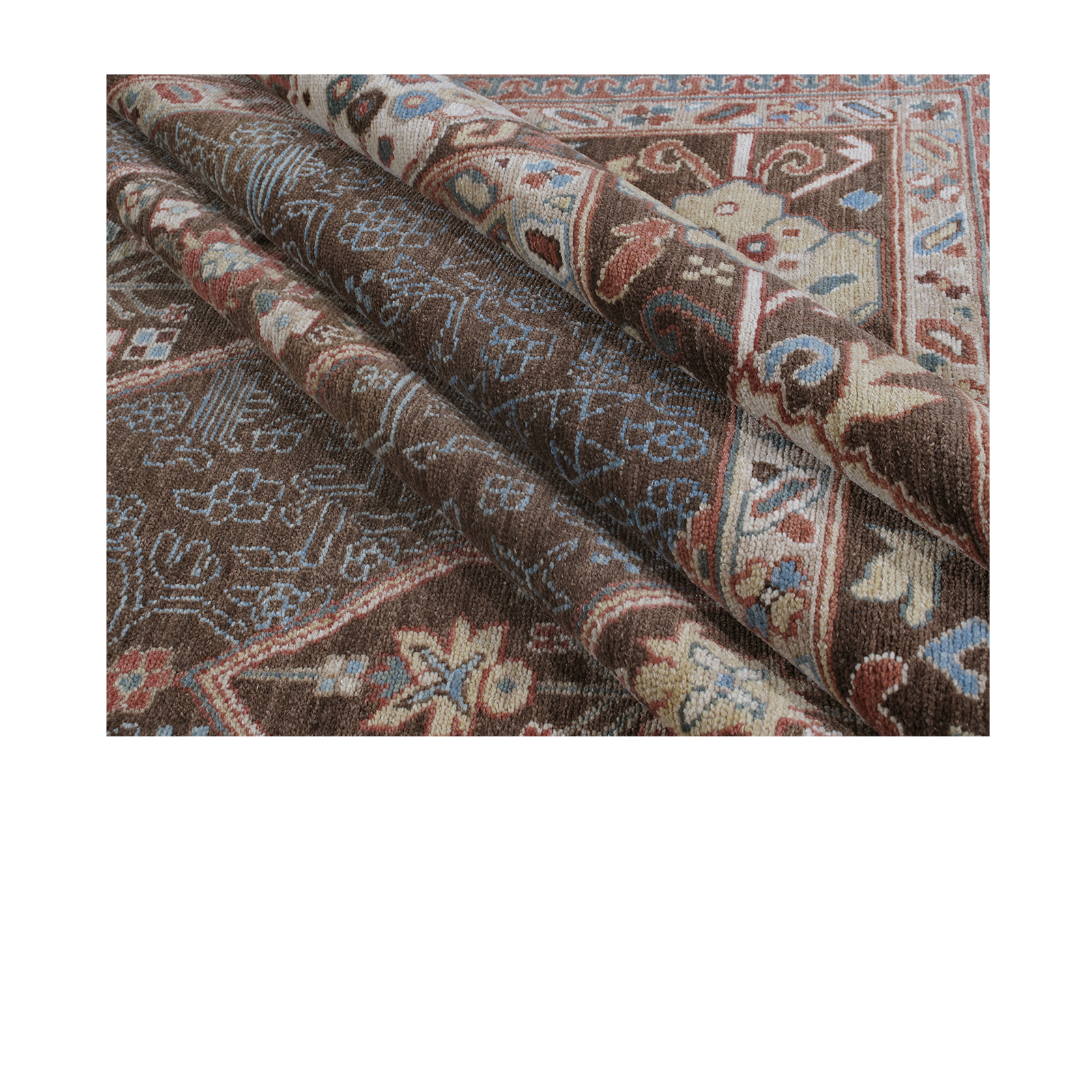 This Kurdish rug is crafted with durable and all natural material.