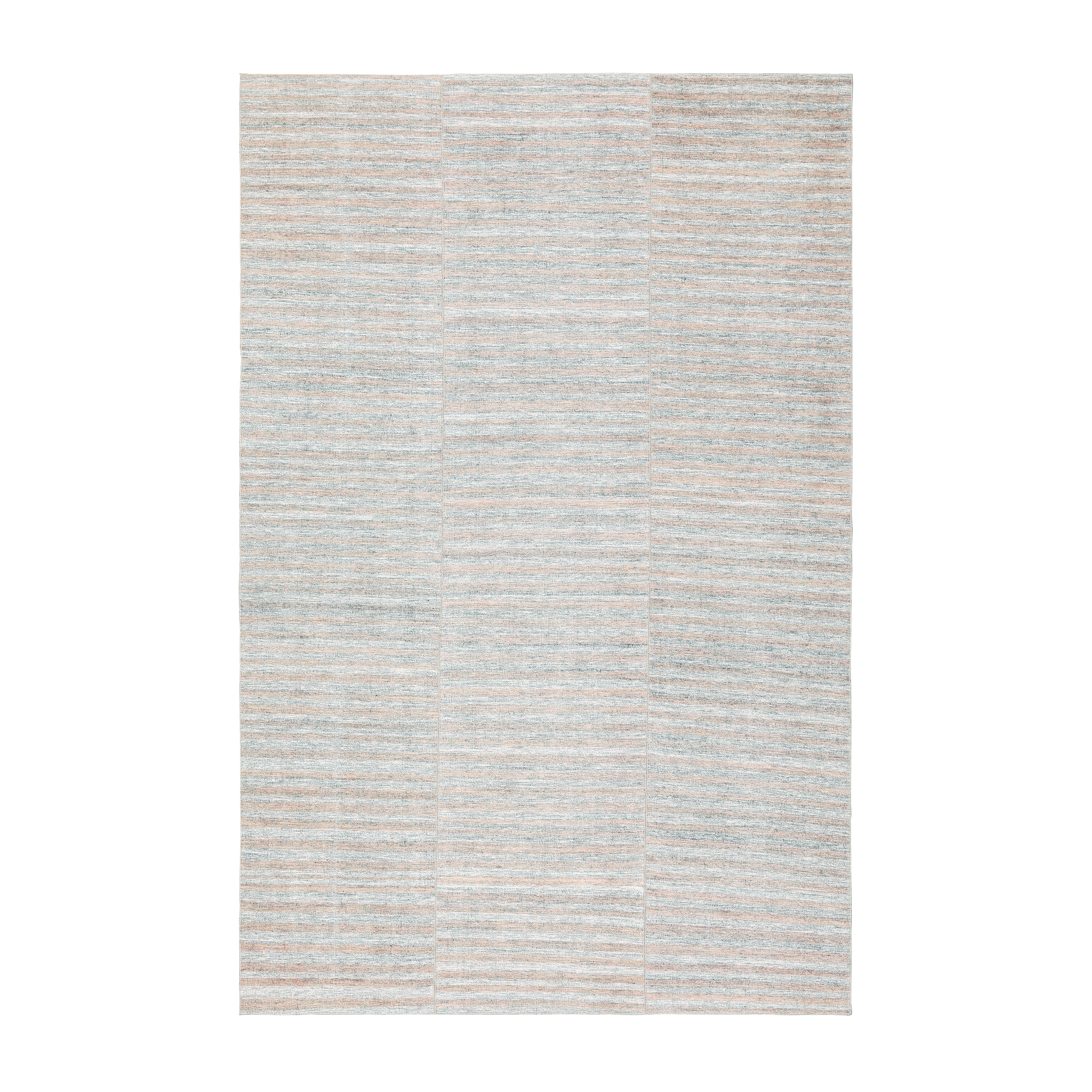 This Vintage flatweave rug is  hand-woven and made of wool and cotton.