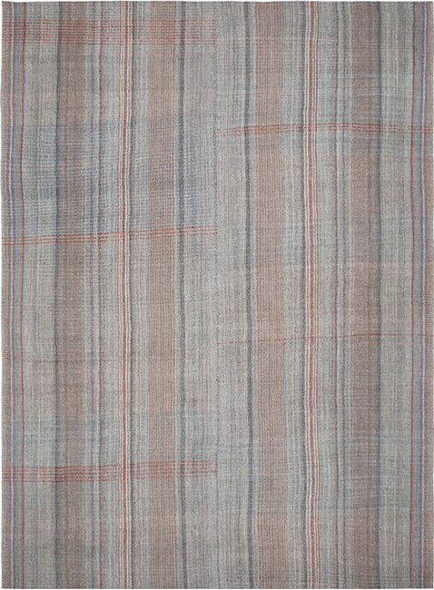 This Pelas Plaid flatweave rug is made with handspun wool and natural dyes.  It is inspired by the kilims that are native to the Kurdish region in Iran.
