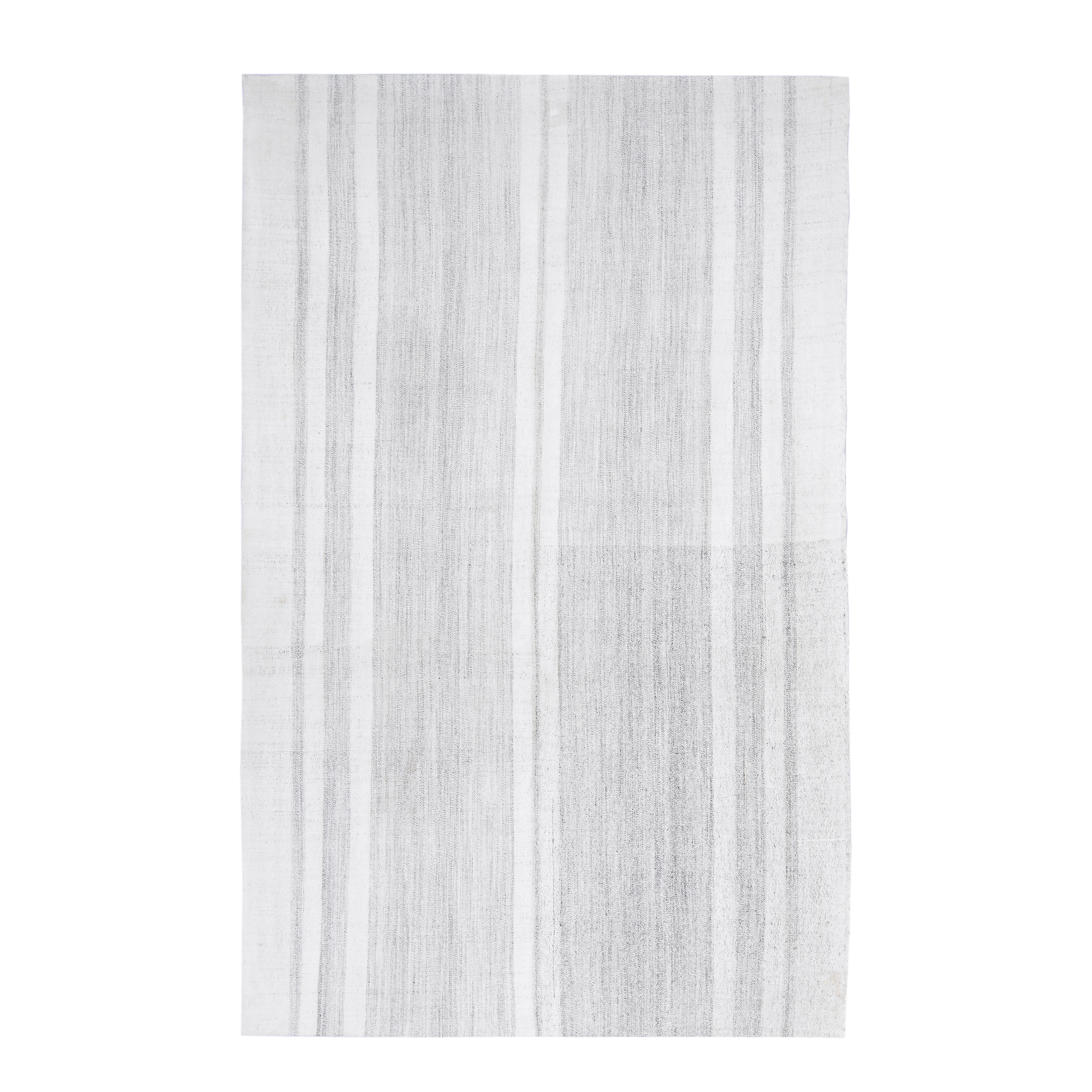 This Stripe Rug flatweave is hand-woven and made with wool and linen.