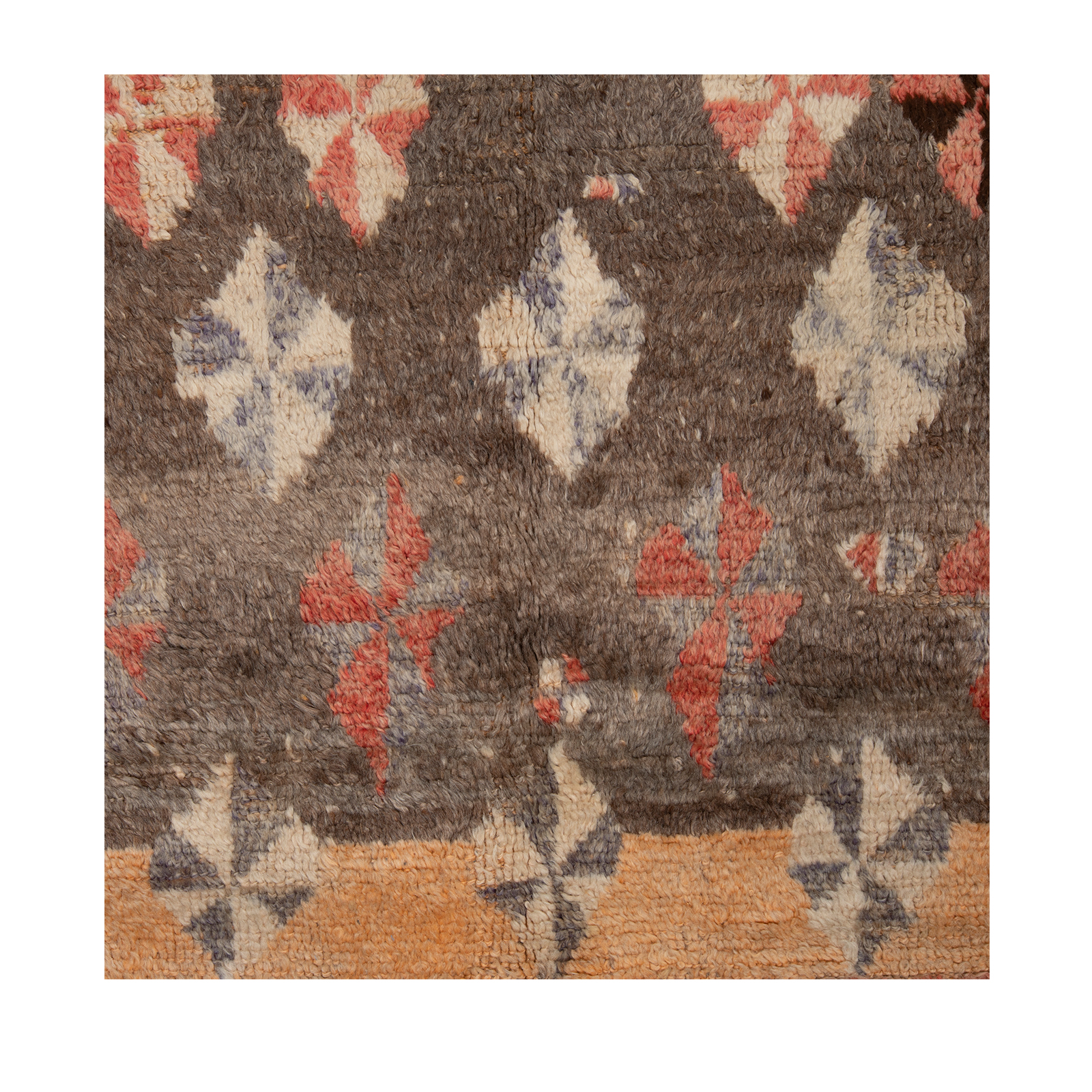 Our vintage Berber Moroccan rug is part of our skillfully curated collection of rare and unusual designs. 