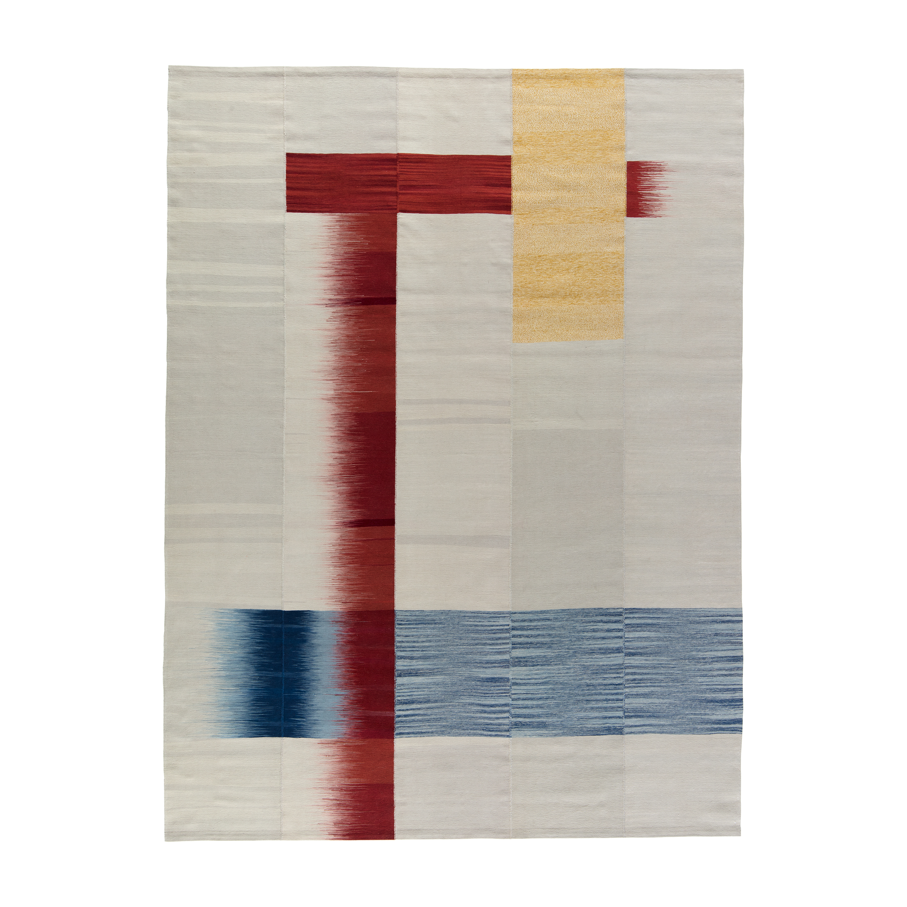 This Boogie Woogie rug combines contemporary design with ancient Mazandaran flat weaving technique. The rug’s inspiration originates from the region below the Caspian Sea, the Mazandaran Province in Iran, where these rugs have been woven for hundreds of years for in-house use. 