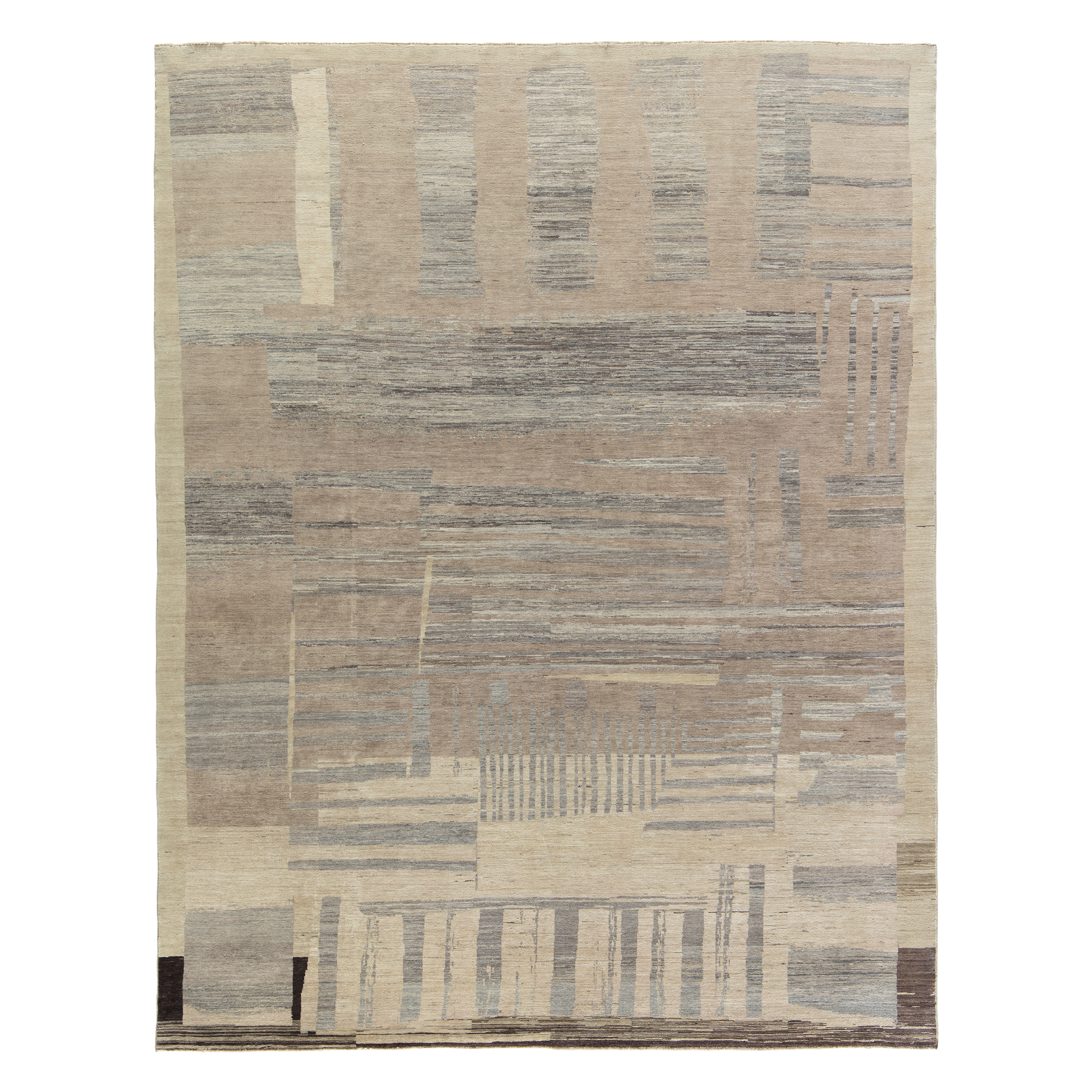 Our Sahara rug is hand-knotted, and made from the finest hand-carded, hand-spun naturally dyed wool.