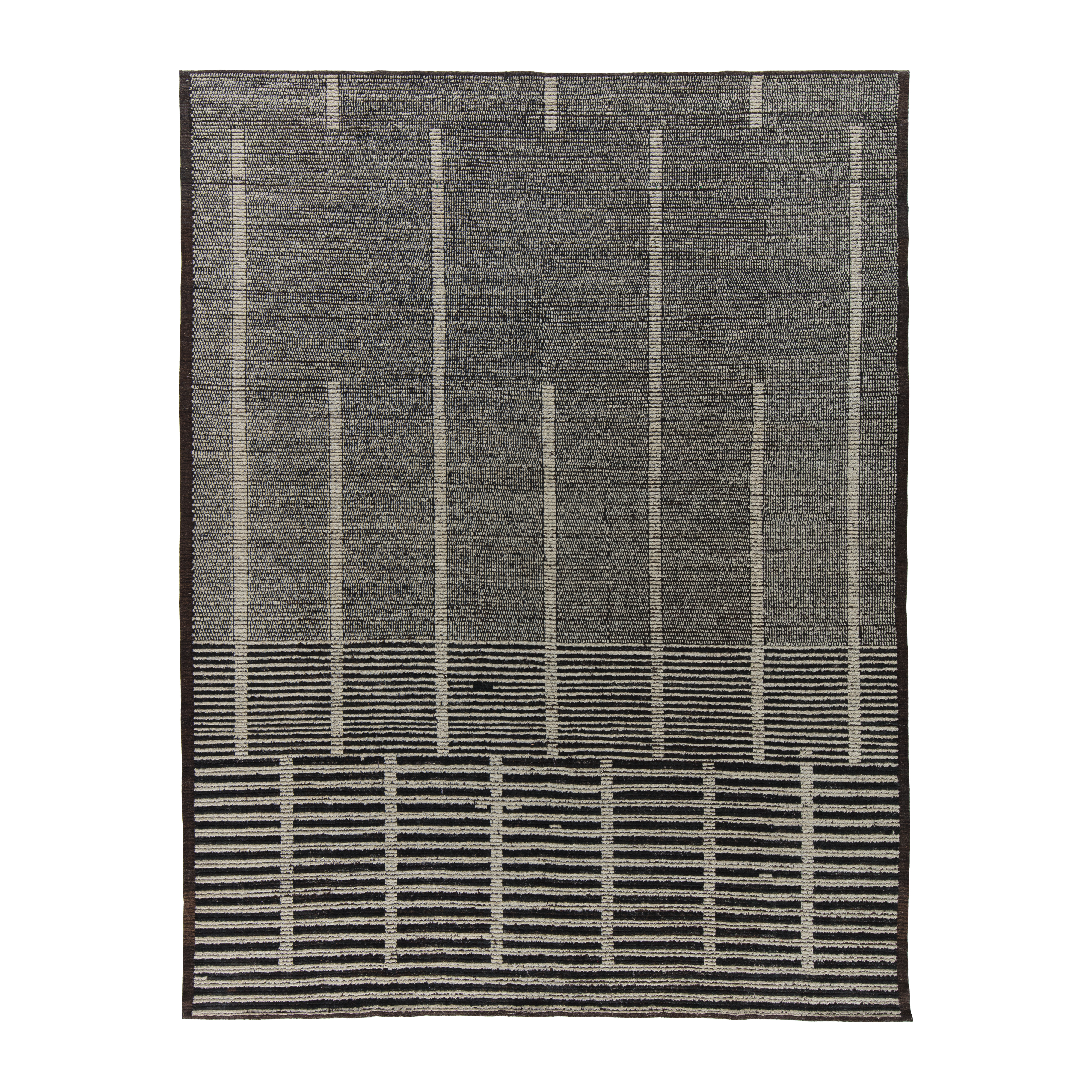 Our Bixby rug  is hand-knotted, and made from the finest hand-carded, hand-spun naturally dyed wool with silk accent.