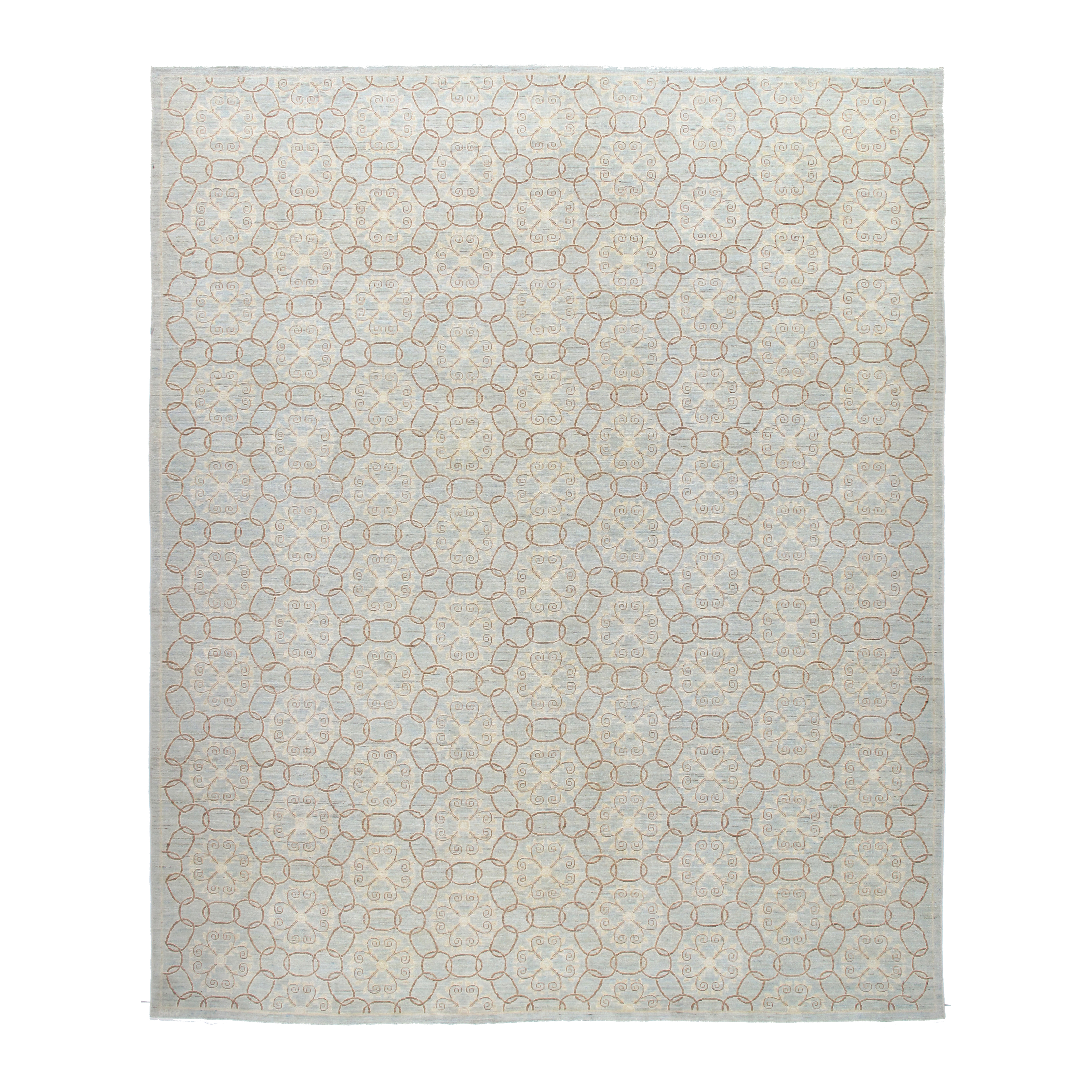 Our Charlotte rug is handknotted from the finest hand-carded, hand-spun, naturally dyed wool.