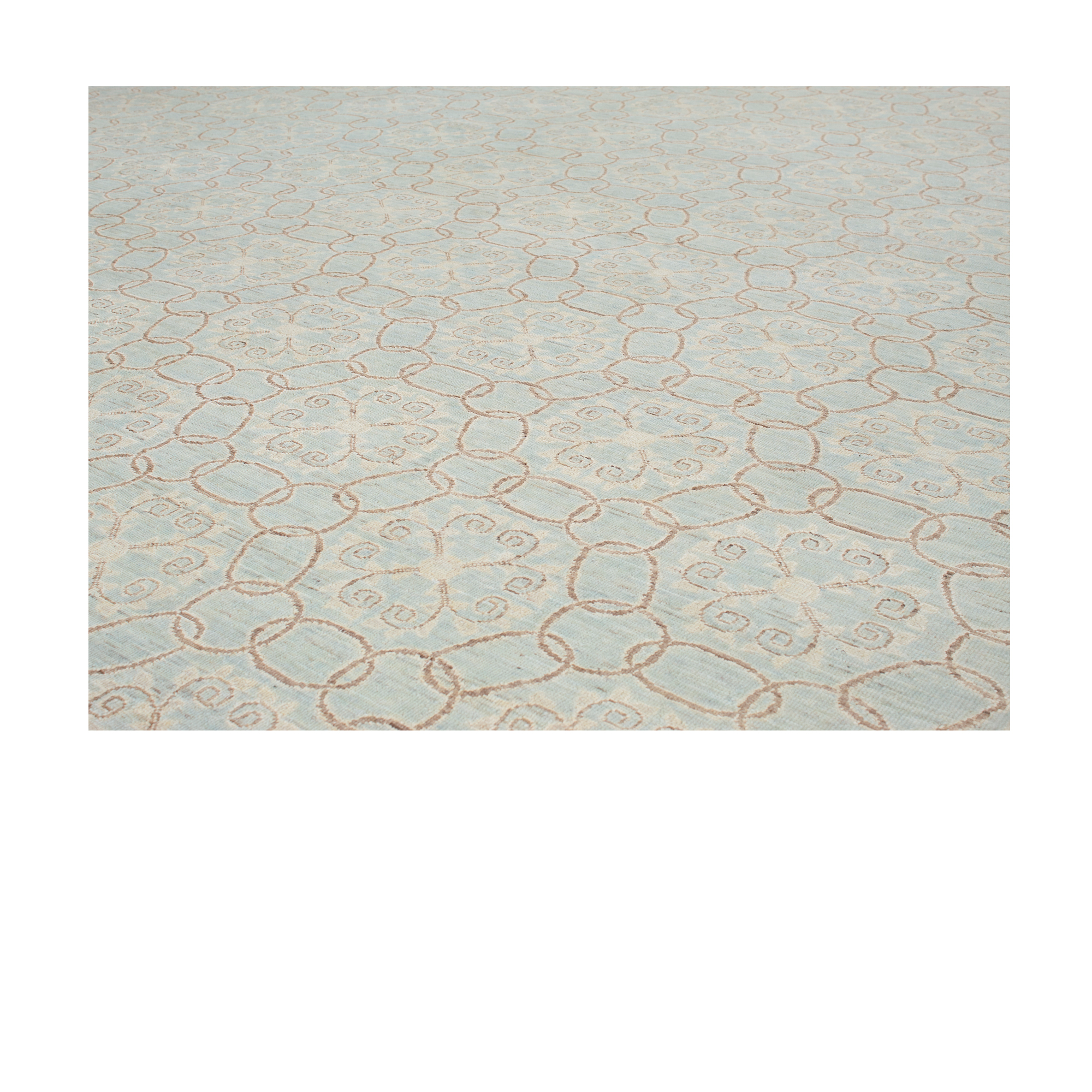 Our Charlotte rug is handknotted from the finest hand-carded, hand-spun, naturally dyed wool.