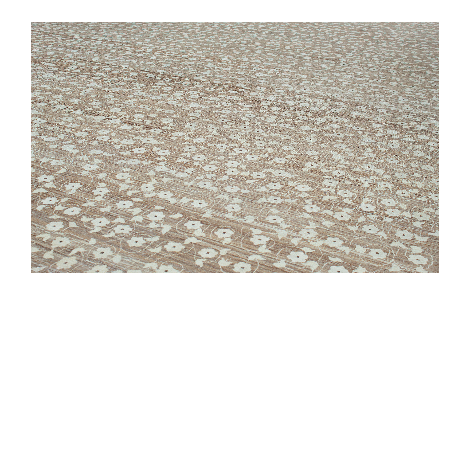 Our Floral rug is handknotted from the finest hand-carded, hand-spun, naturally dyed wool.
