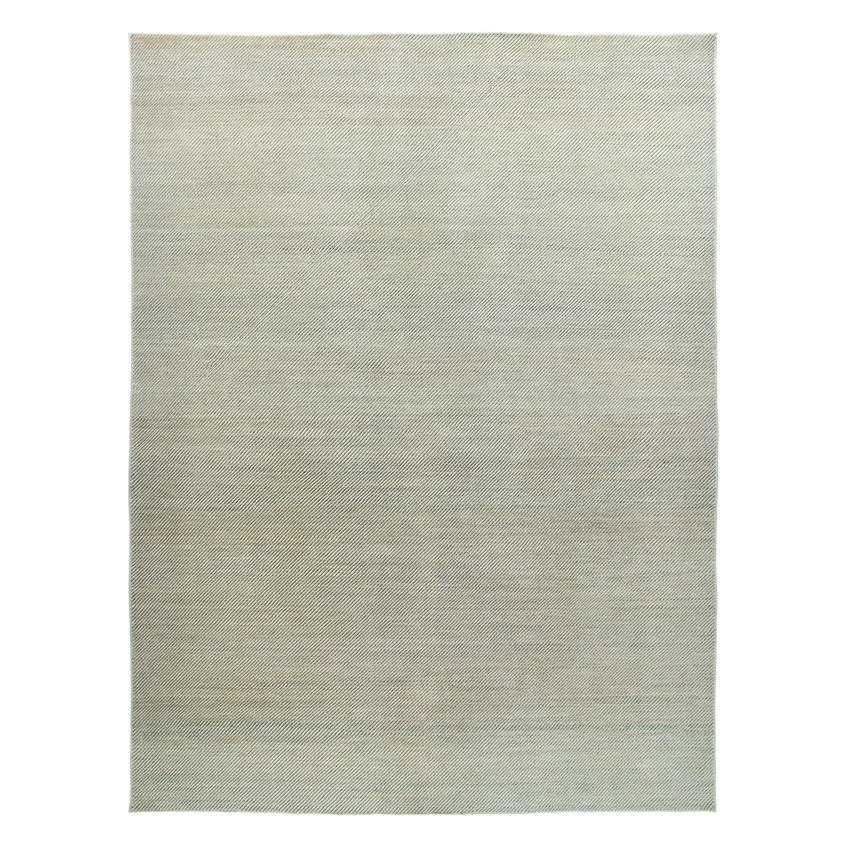 This Modern rug is handknotted from the finest hand-carded, hand-spun, naturally dyed wool.