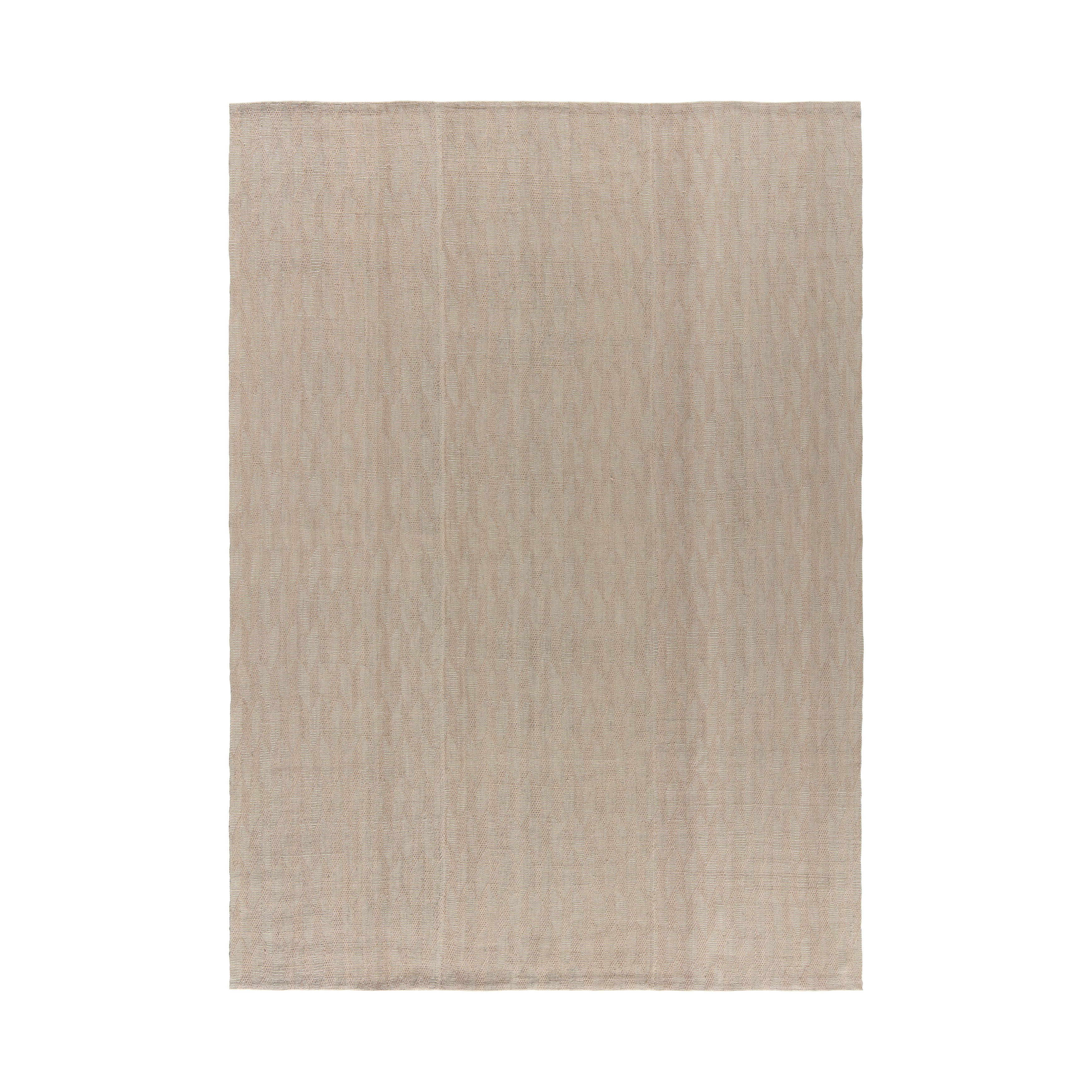 This Pelas Spearhead flatweave rug is made with handspun wool and natural dyes. 