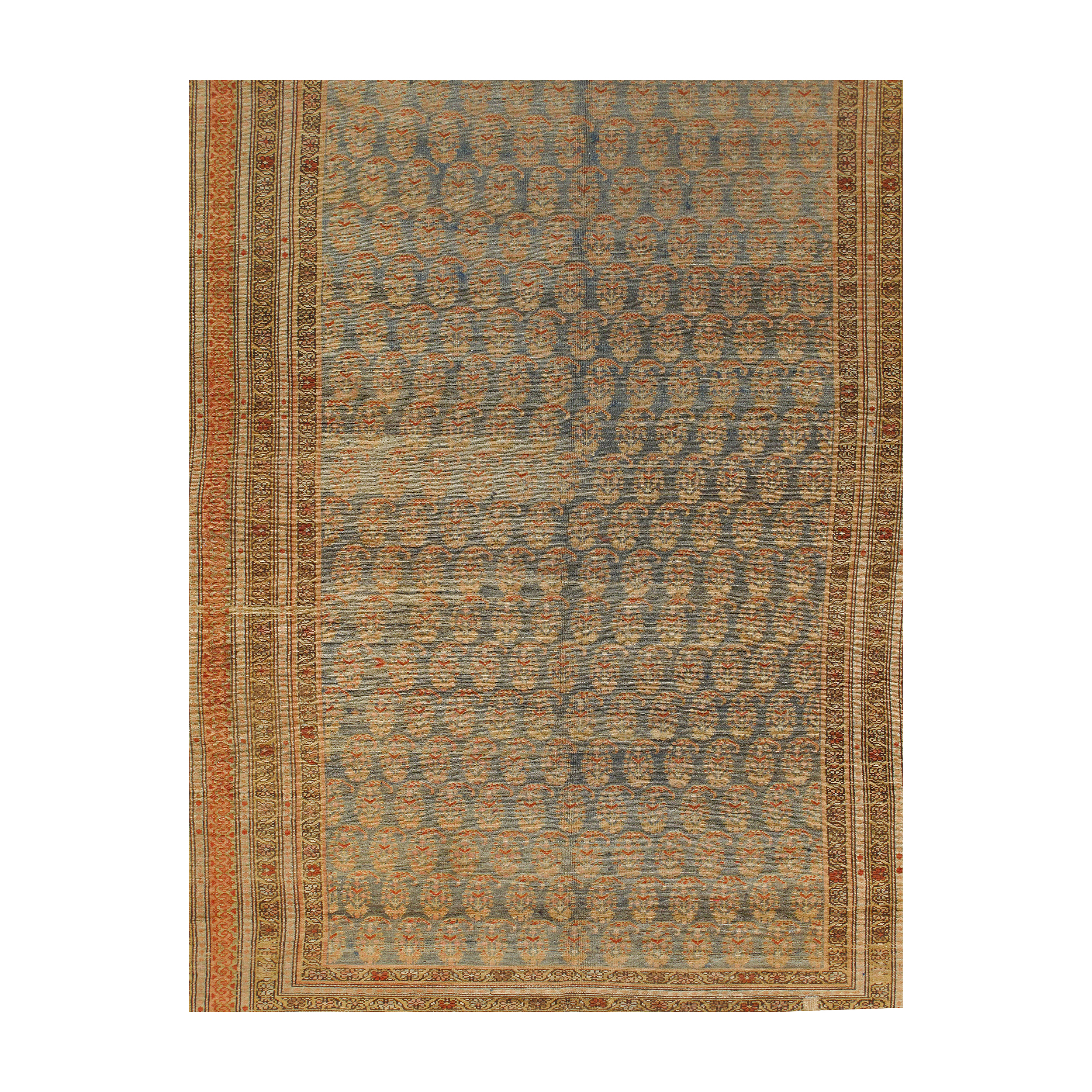 This Antique Kurdish rug is an antique produced in the 19th century and earlier. 