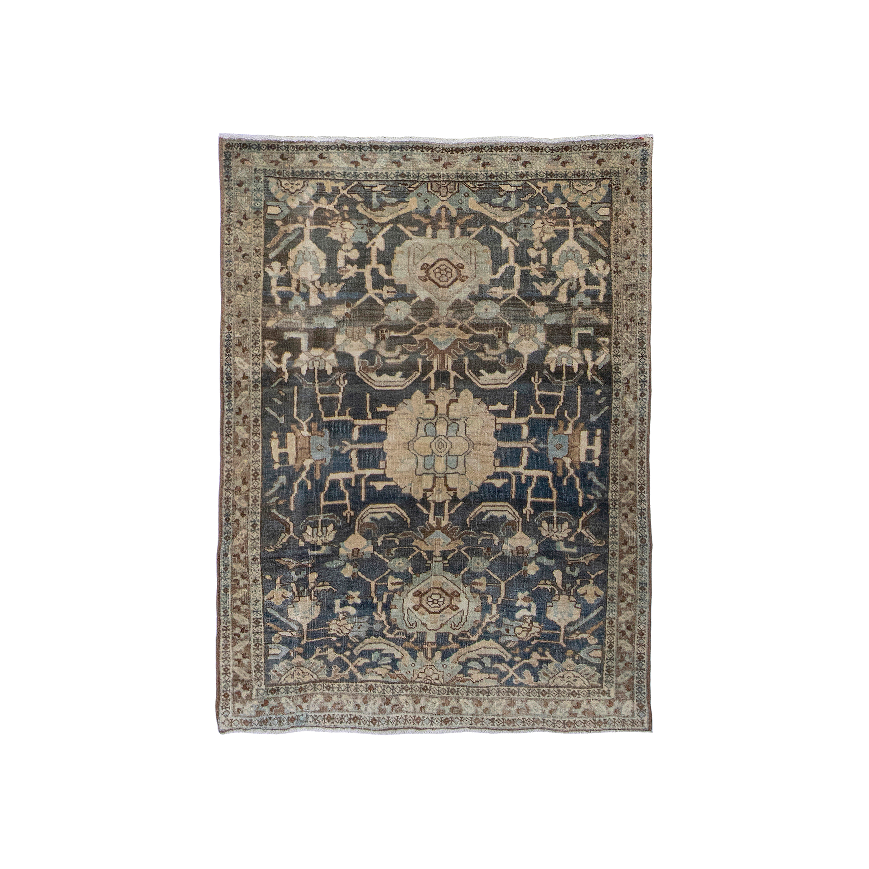 Tabriz is an antique rug made from handspun wool, resembling ancient weaving techniques and patterns. 