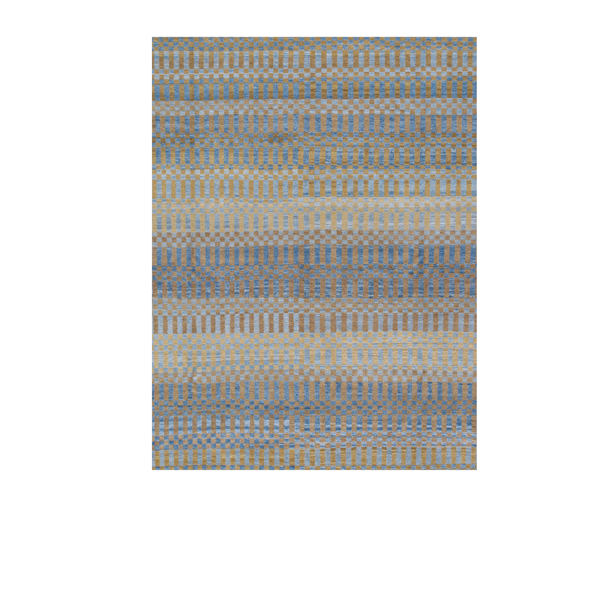 This Modern Shiraz rug is hand-knotted and made of 100% wool.