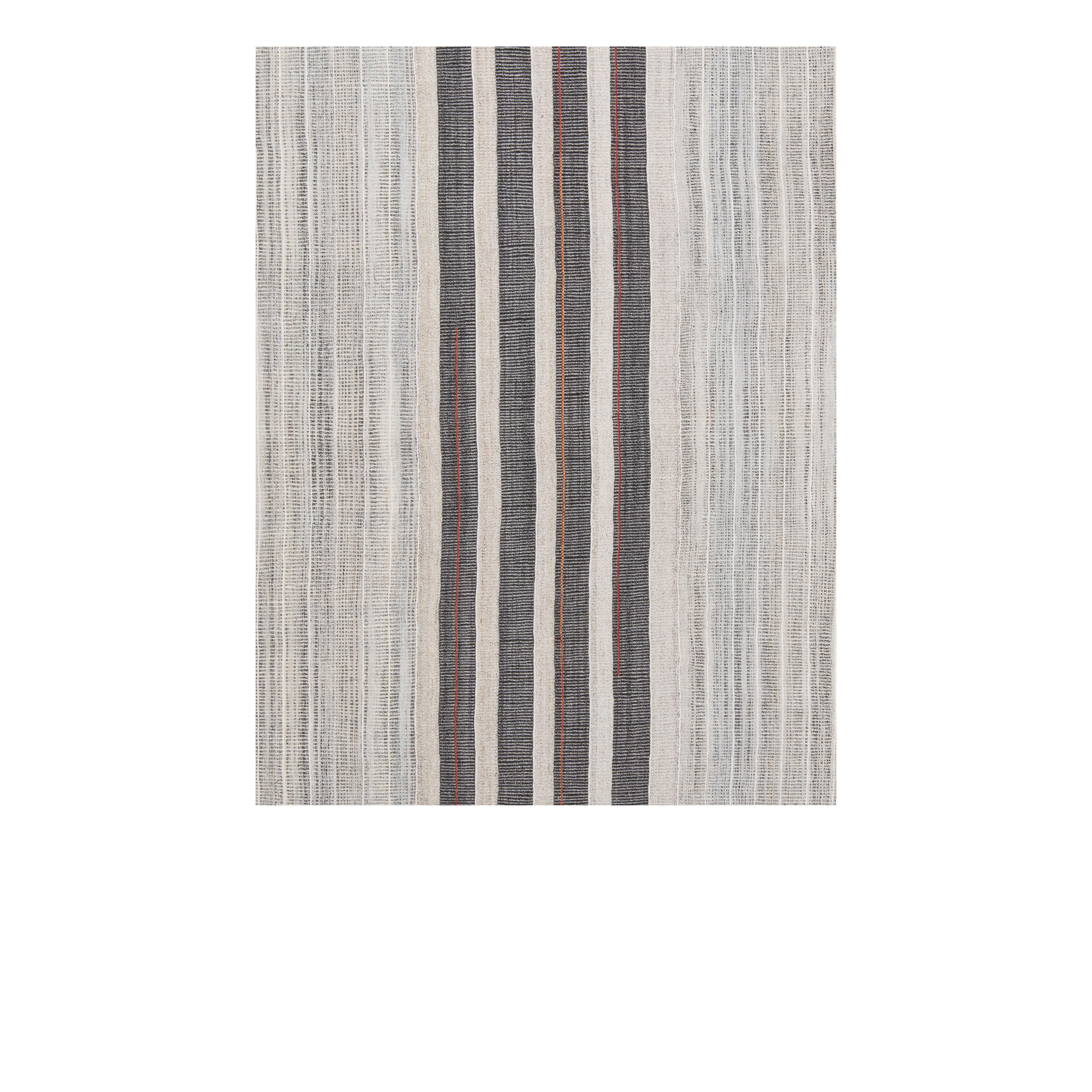 This charmo flatweave, antique rug is made from handspun wool and natural dyes. 