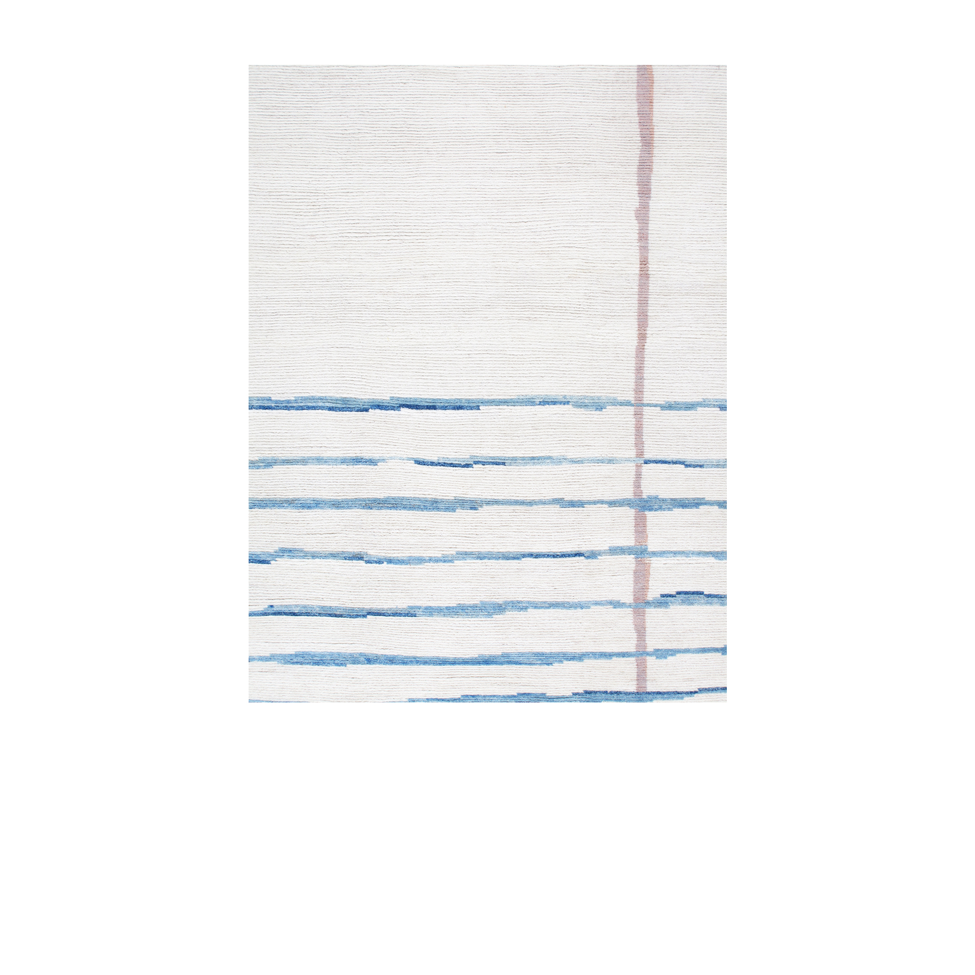 This Montauk rug is a modern piece consisting of a soft pile construction and a soft colored palette.