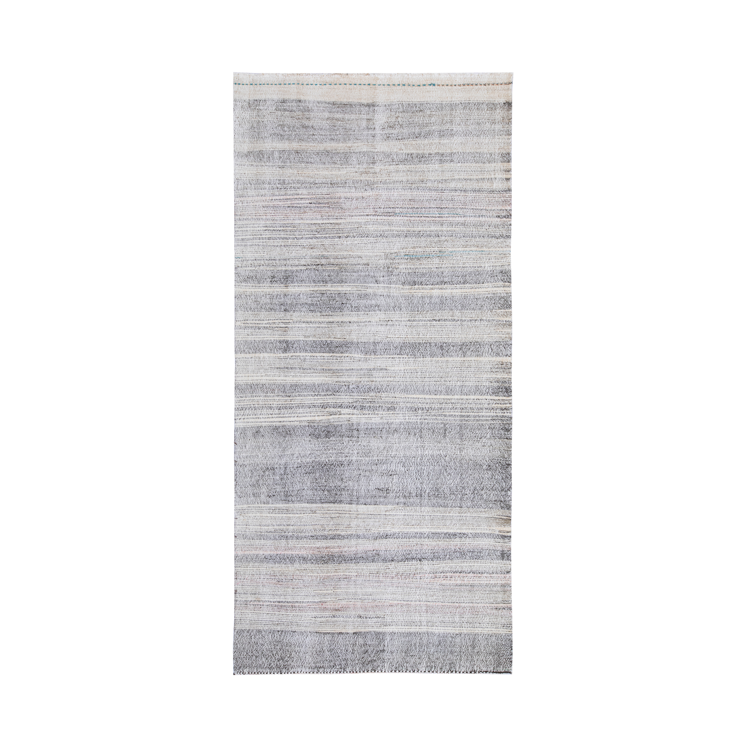 Mid-century runner is a vintage, hand-woven Persian rug crafted with handspun wool and cotton. 