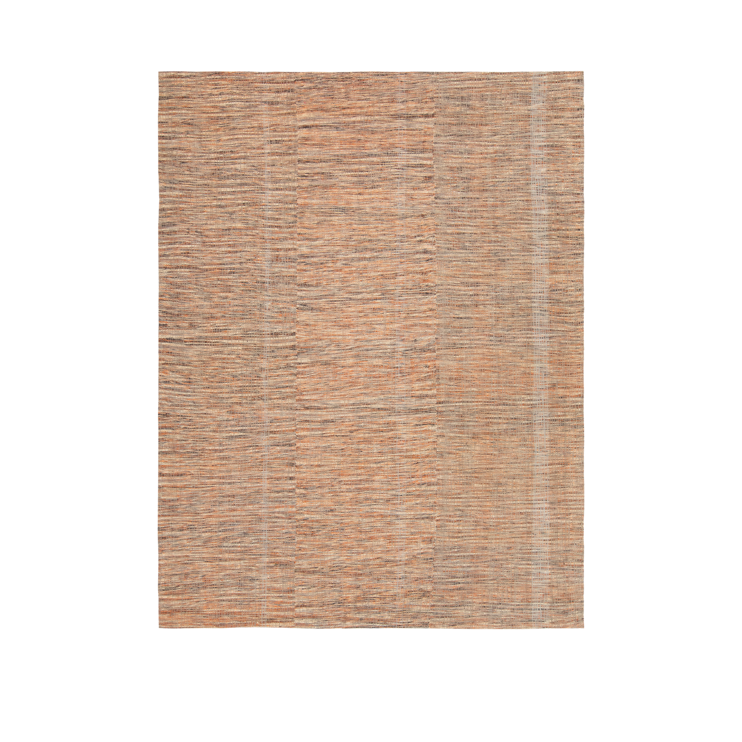 Charmo flatweave rug made from handspun wool and natural dyes. 