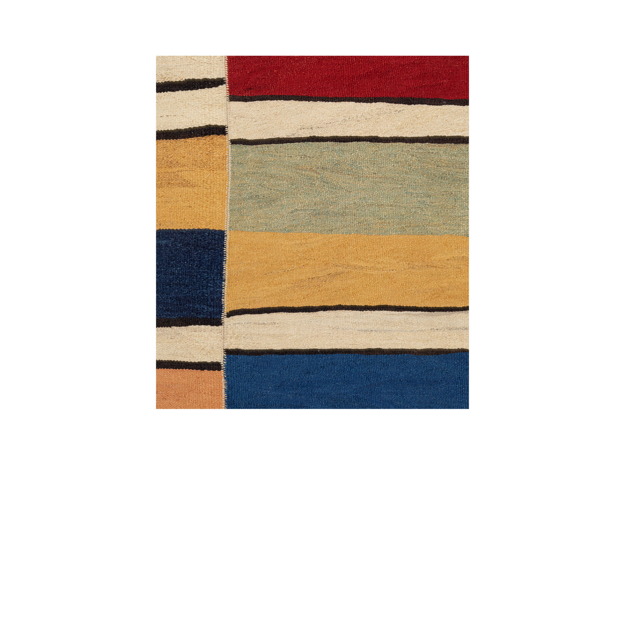 Mazandaran rug inspired by the kilims that were woven by Persian women in the Mazandaran Province. 