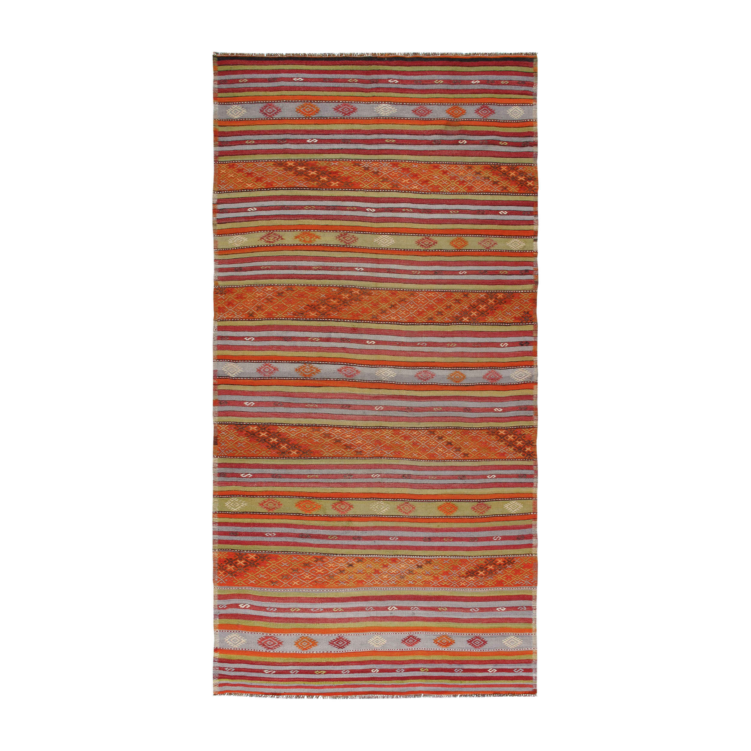 vintage tribal flatweave rug