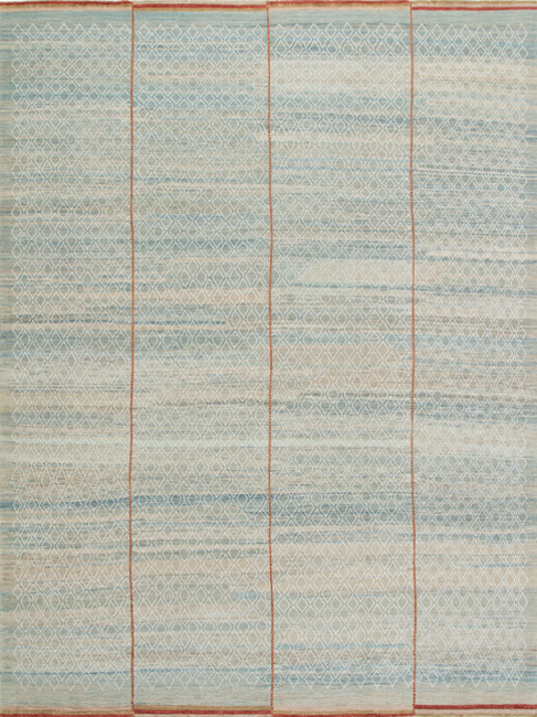 Mid-century modern rug, Modern Rug, seafoam color, area rug, handmade rug, custom rug