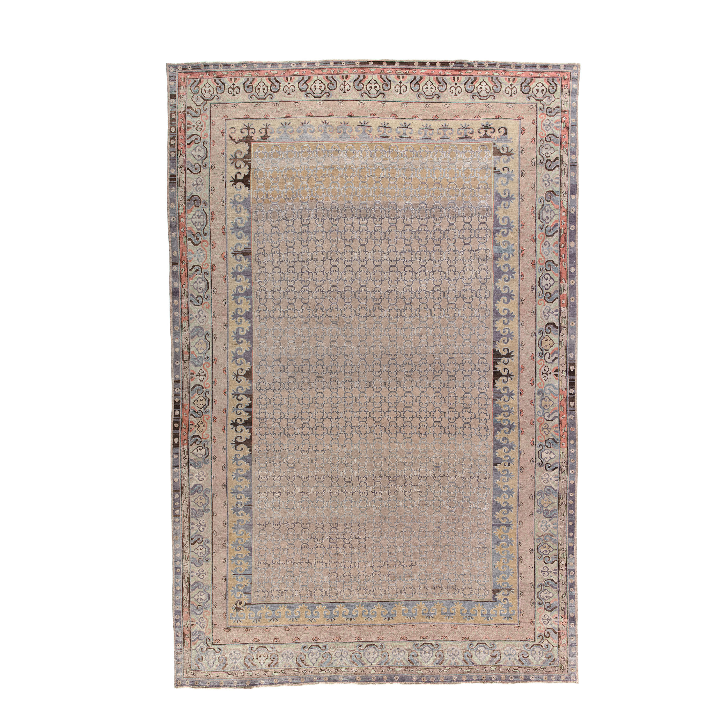  This Sevilla rug is crafted using hand-carded wool and natural dyes. 