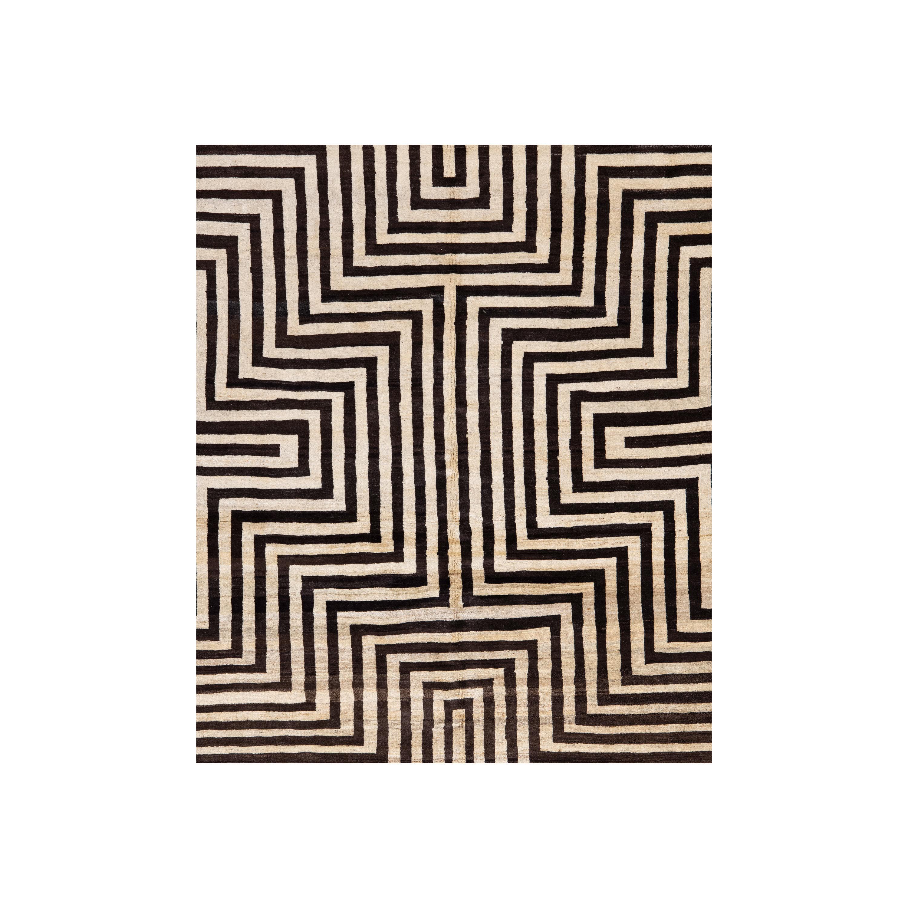 Modern Gabbeh Wool Rug 