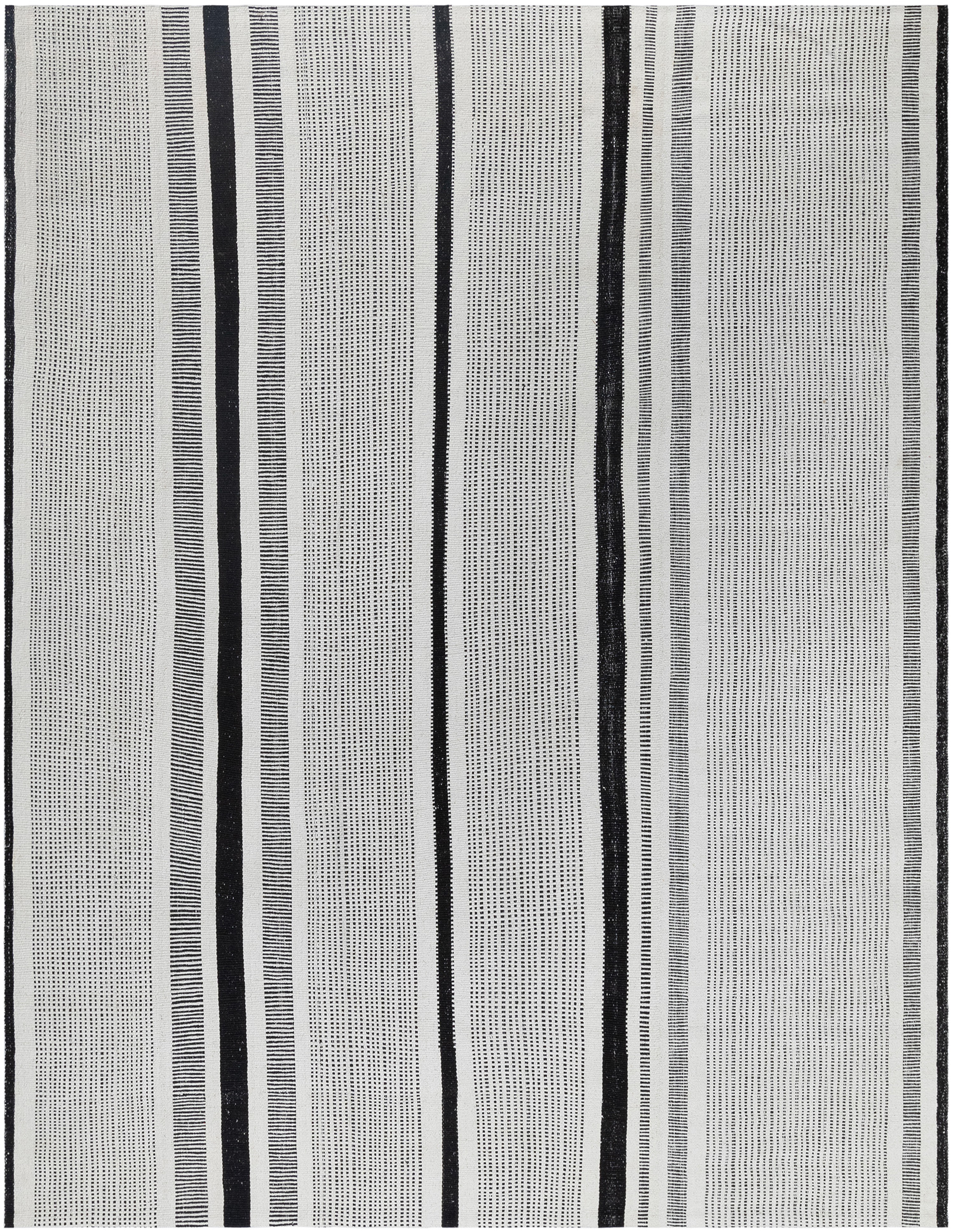 Modern Black and White Flatweave