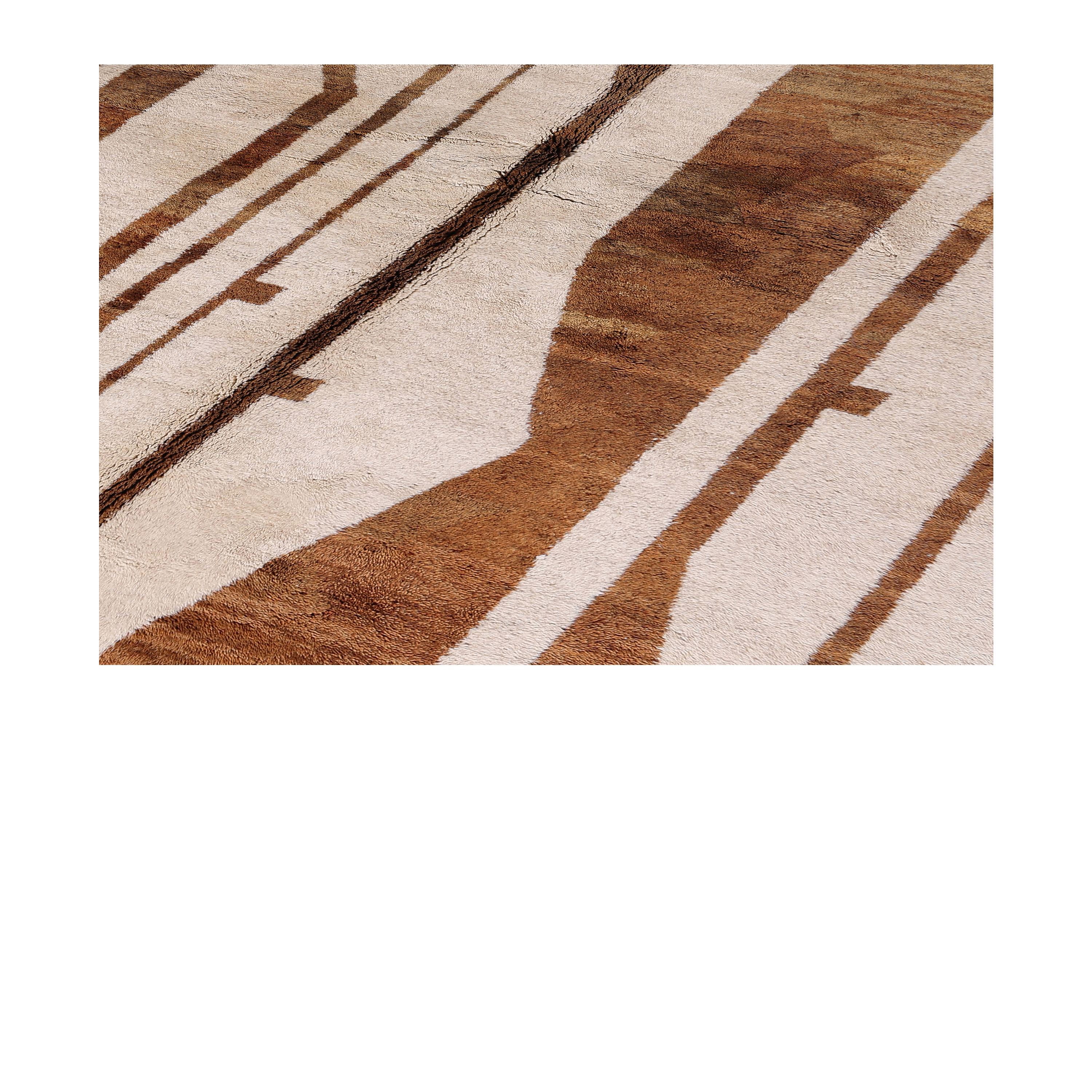 Geometric Modern Ivory Brown