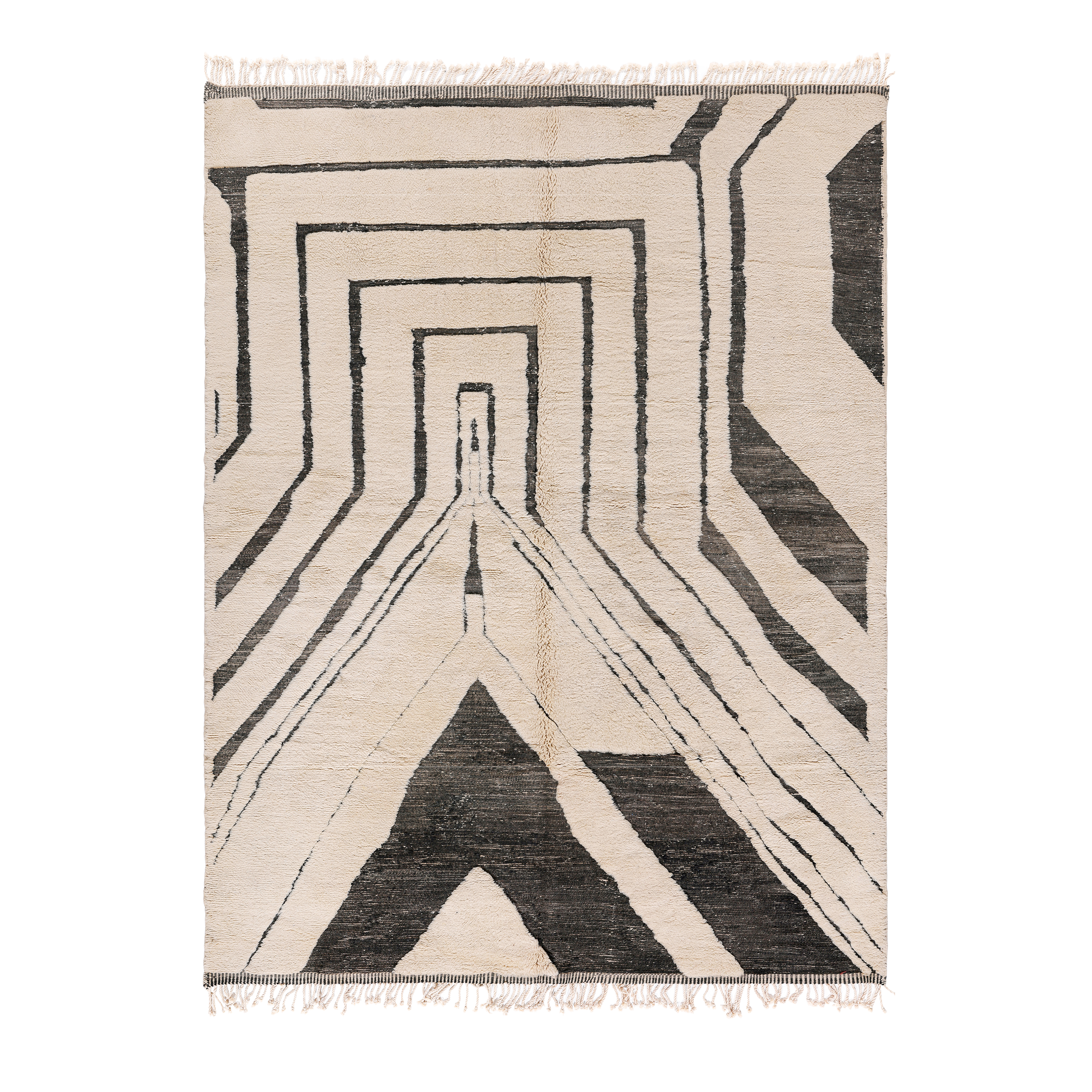 Geometric Path Ivory Moroccan