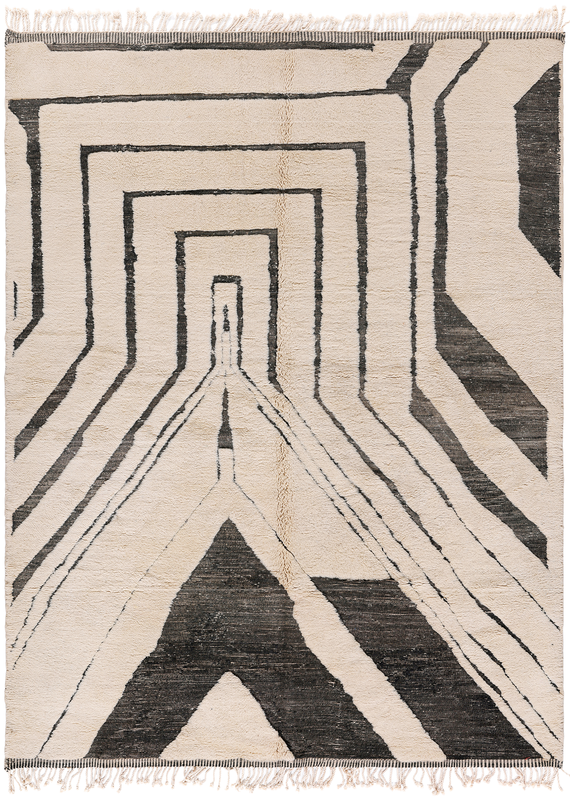 Geometric Path Ivory Moroccan