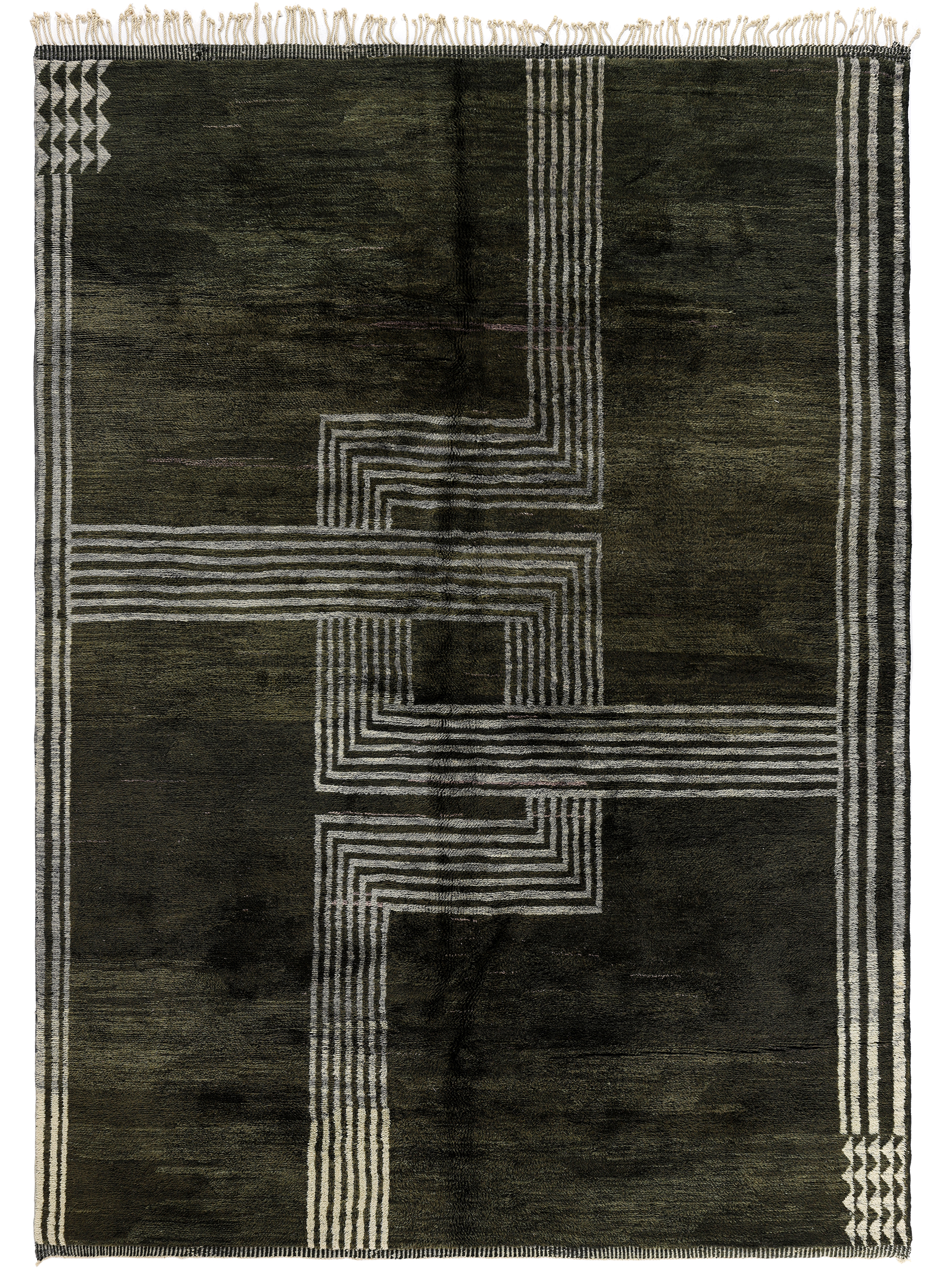 Modern Maze Charcoal Moroccan