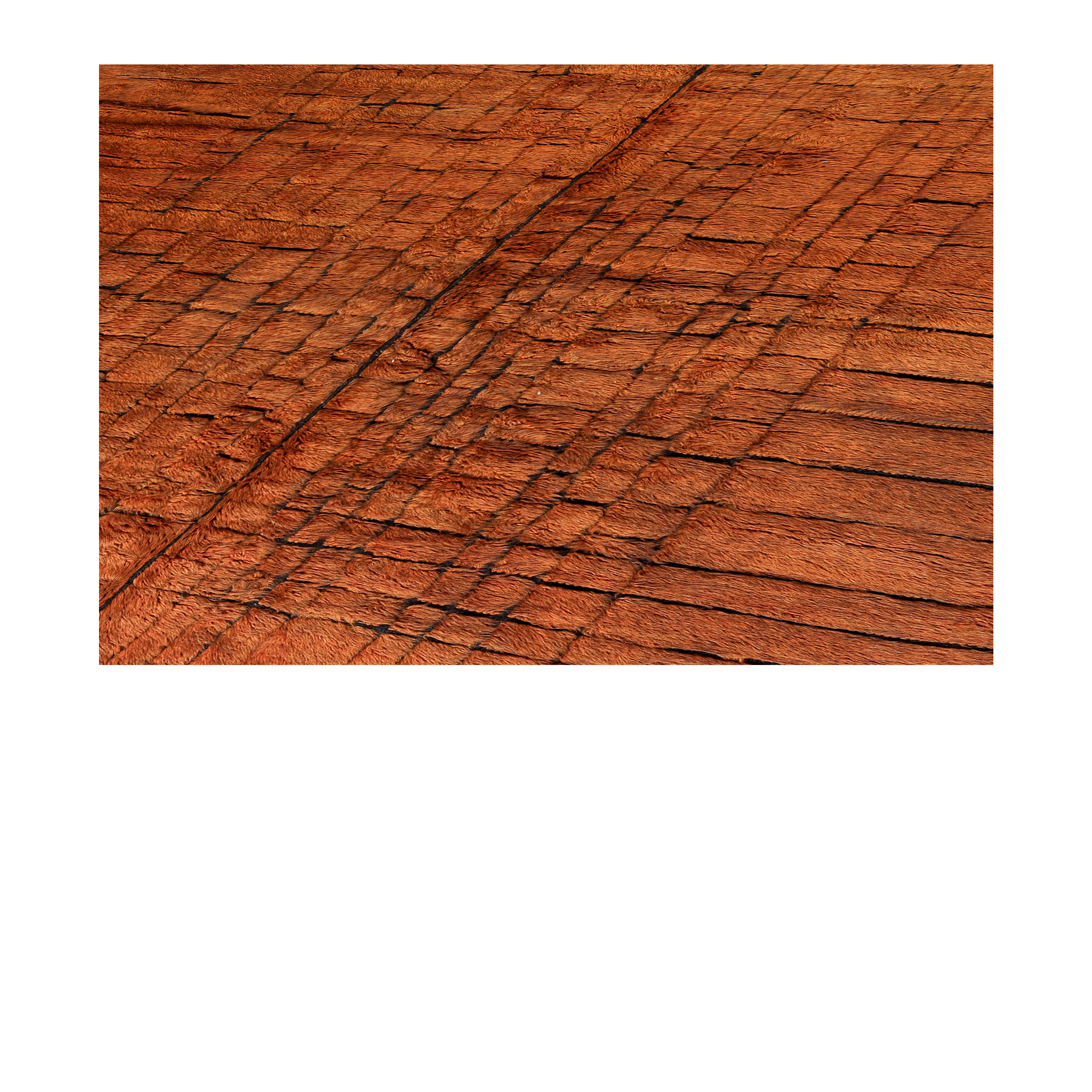 Bold Plain Dark Rust Moroccan