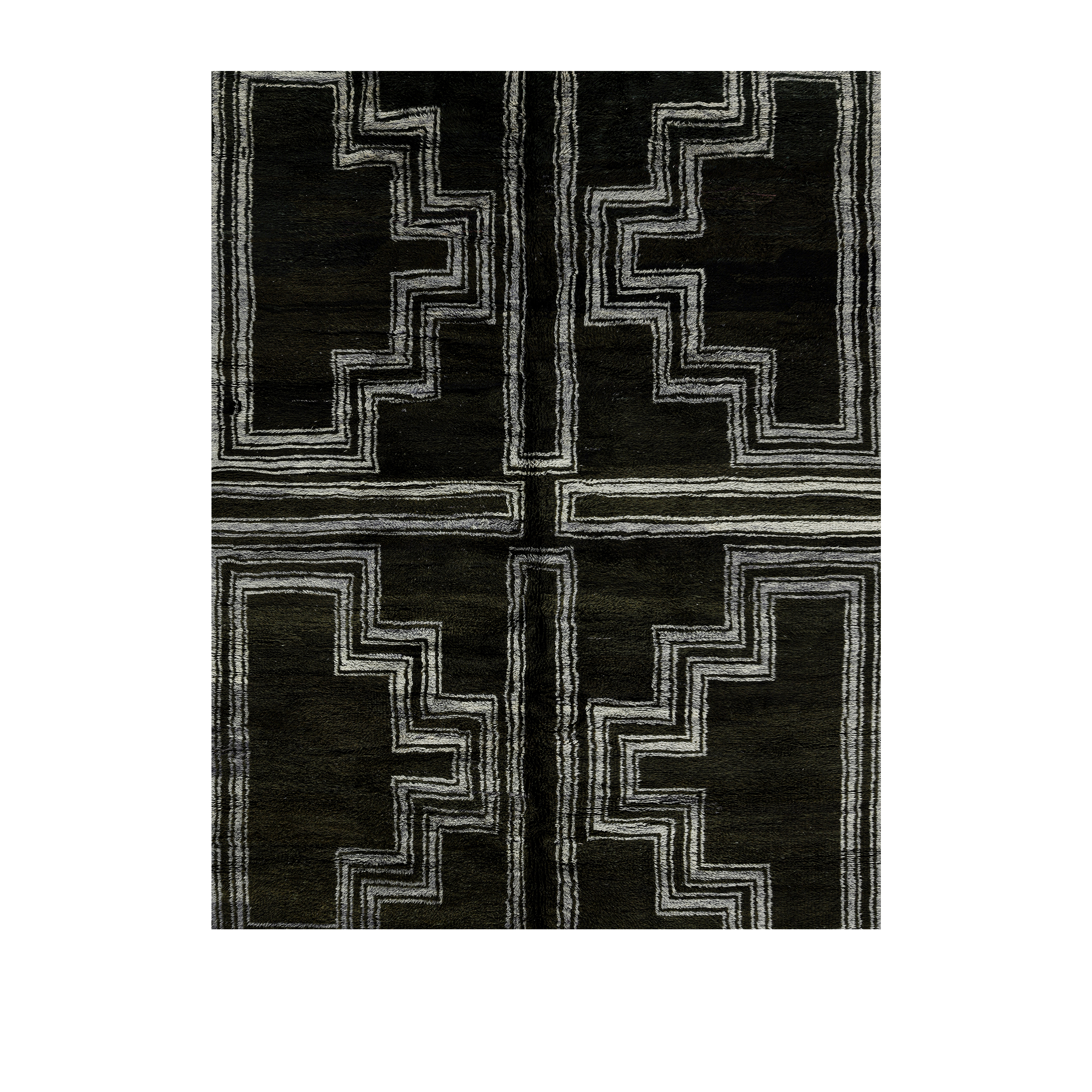 Modern Charcoal Maze Moroccan