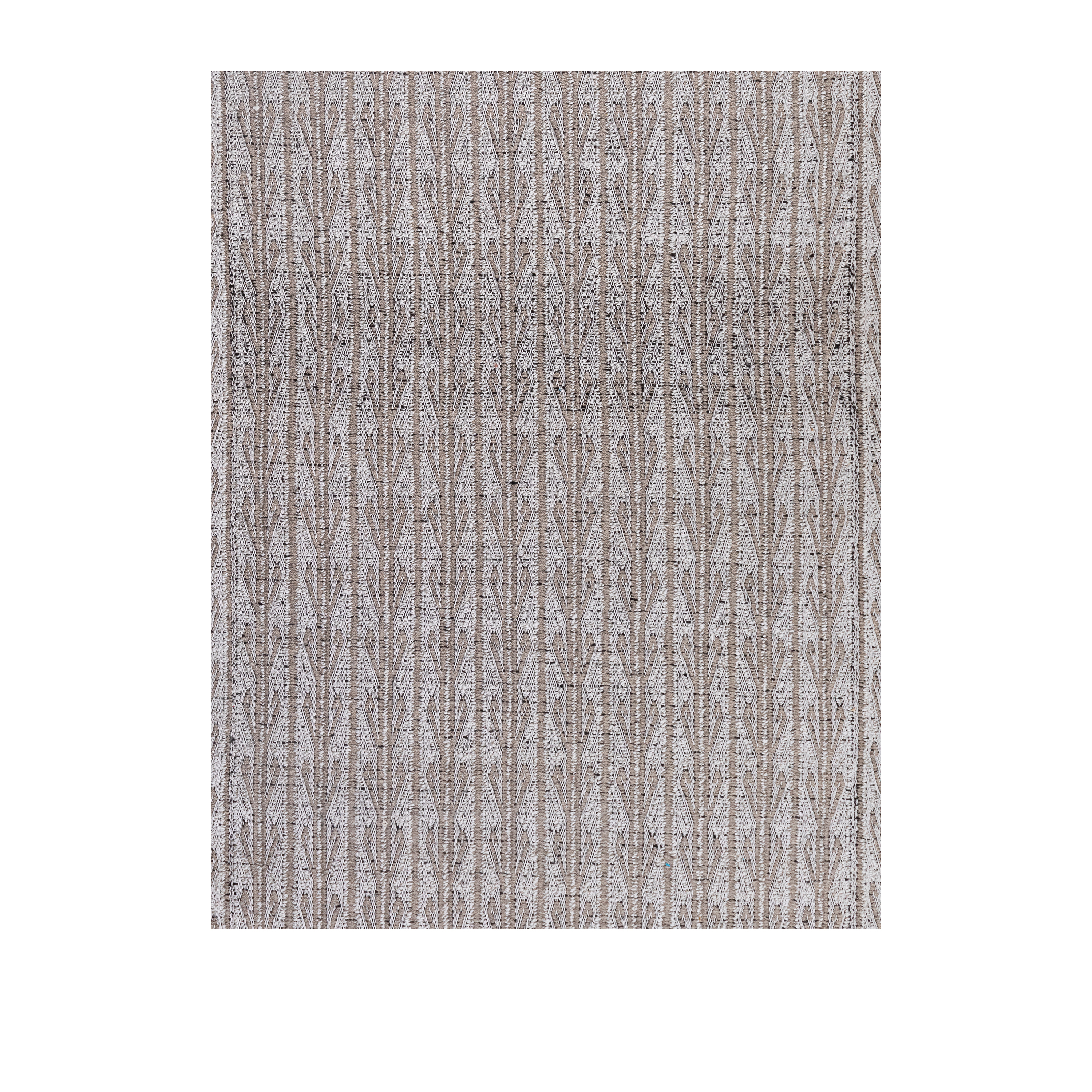 Ricci Rust and Beige handmade wool, geometric rust and beige design, artisanal woven textile