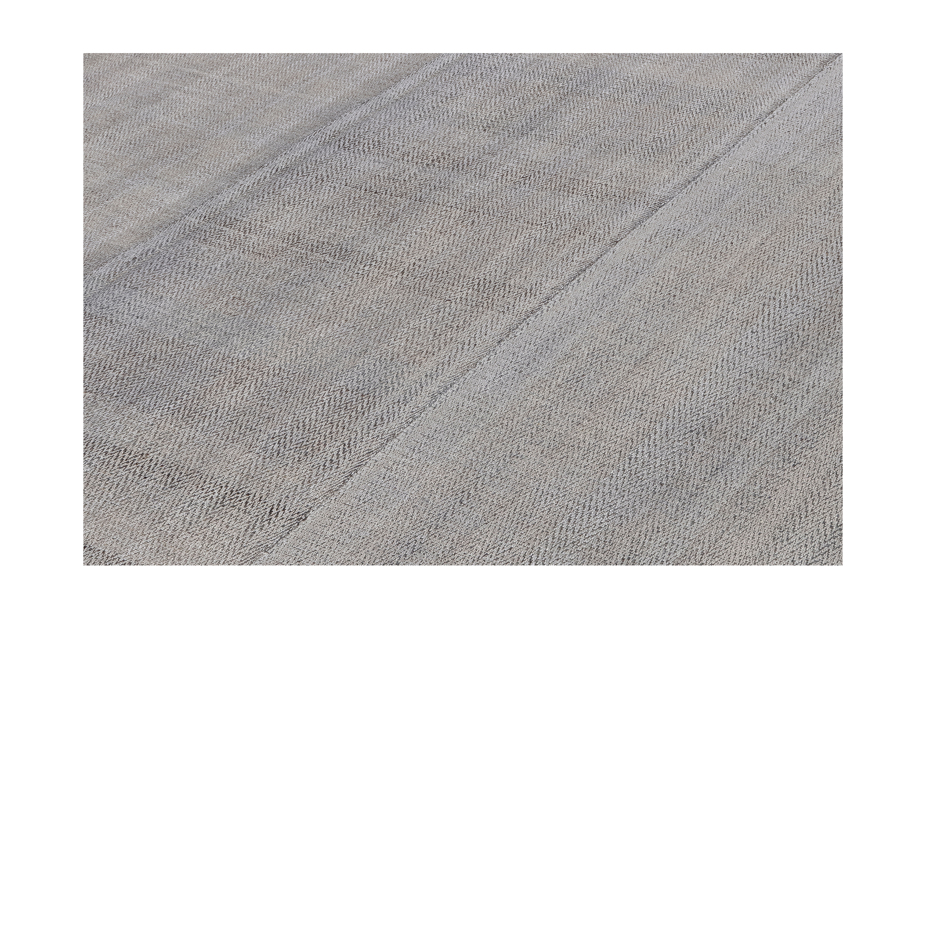 Charmo Flatweave Grey handmade wool, custom grey flatweave by Nasiri, artisanal grey tonal flatweave