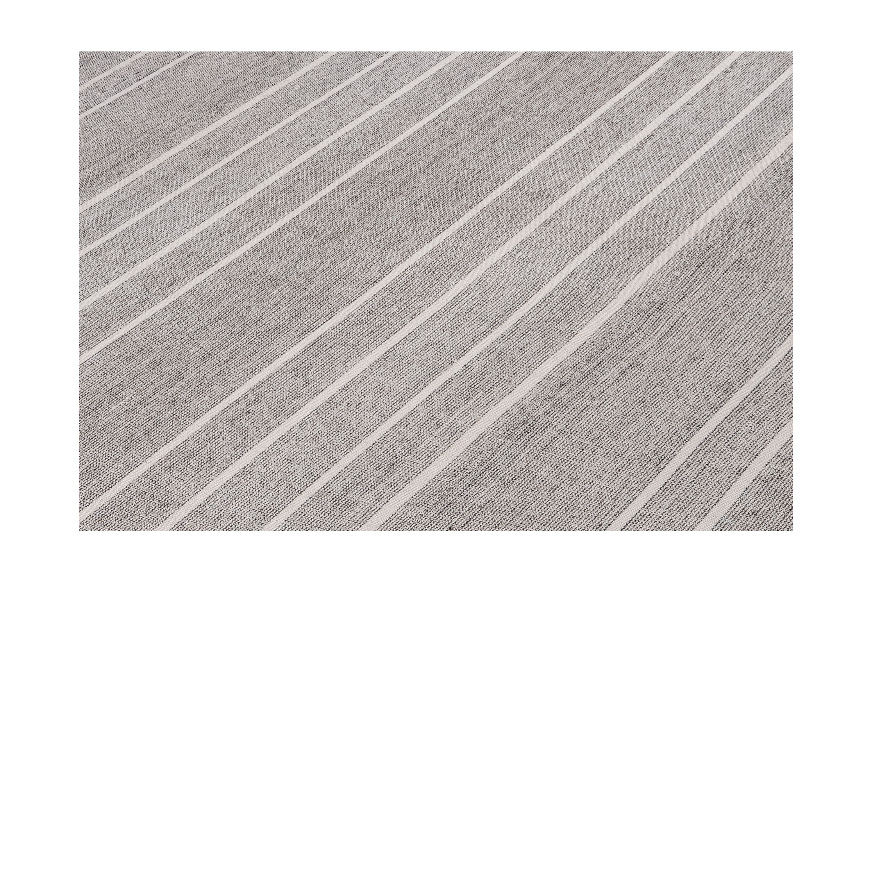 Pelas Flatweave Grey Stripes handmade wool, custom striped grey flatweave, Nasiri artisanal Pelas grey flatweave