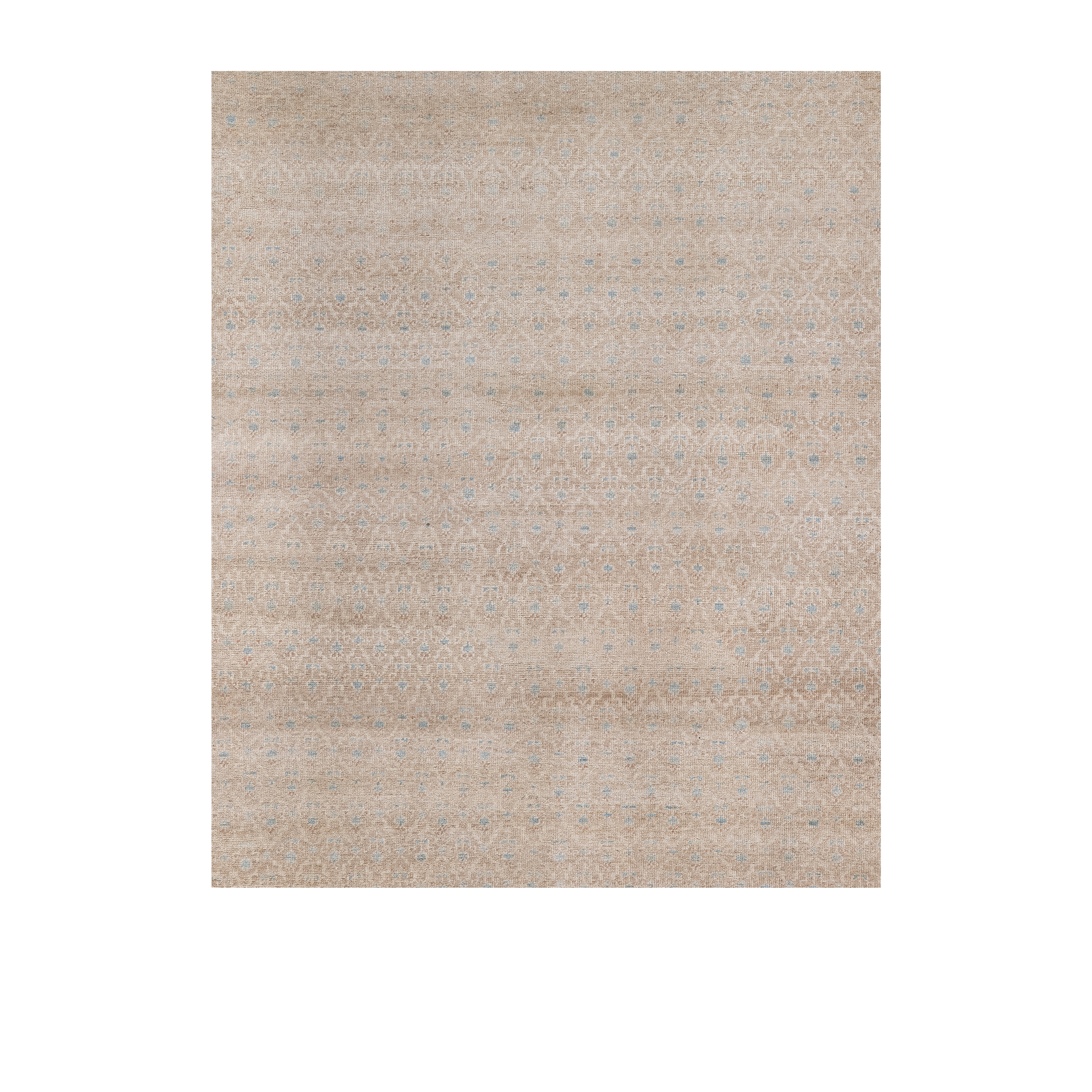 Serab traditional Persian rug in beige with soft geometric motifs, handwoven wool carpet by nasiricarpets