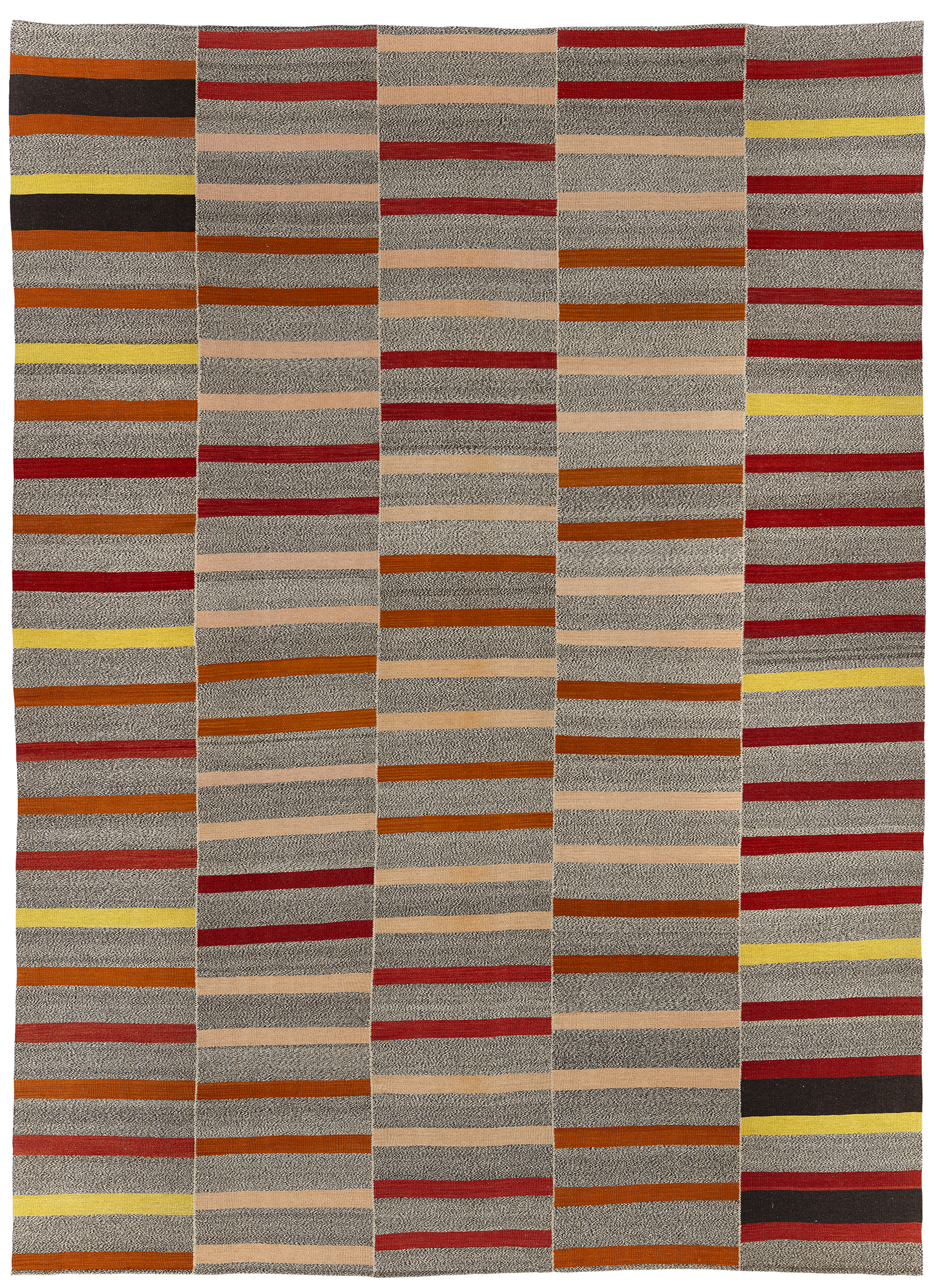 Mazandaran Multicolor Striped Kilim 