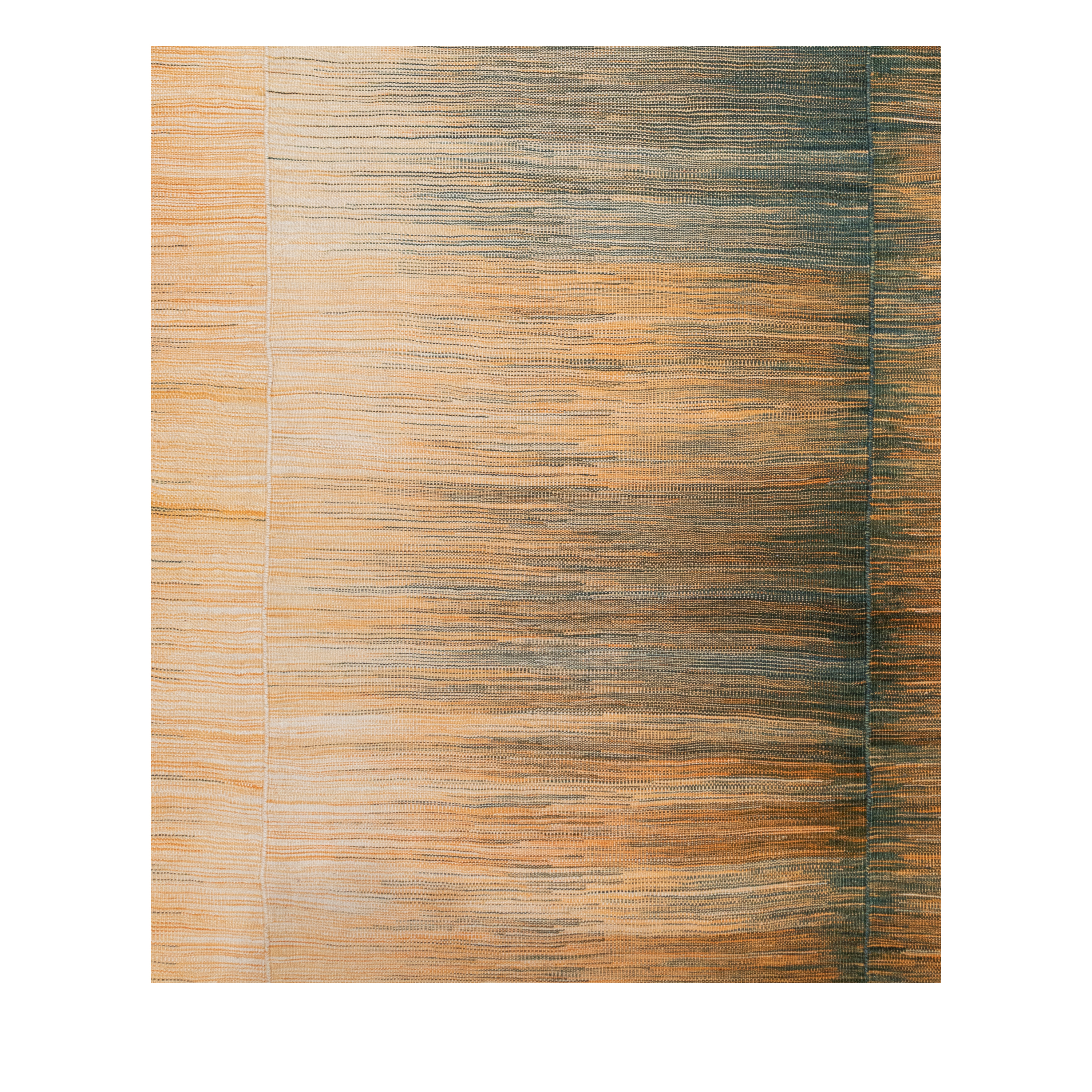 Mazandaran custom hand woven flatweave with amber gold charcoal and beige tones by Nasiricarpets for luxury contemporary interiors