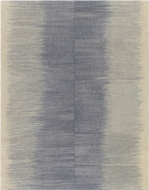 Mazandaran custom hand woven grey flat weave with tonal gradient contemporary design by Nasiricarpets